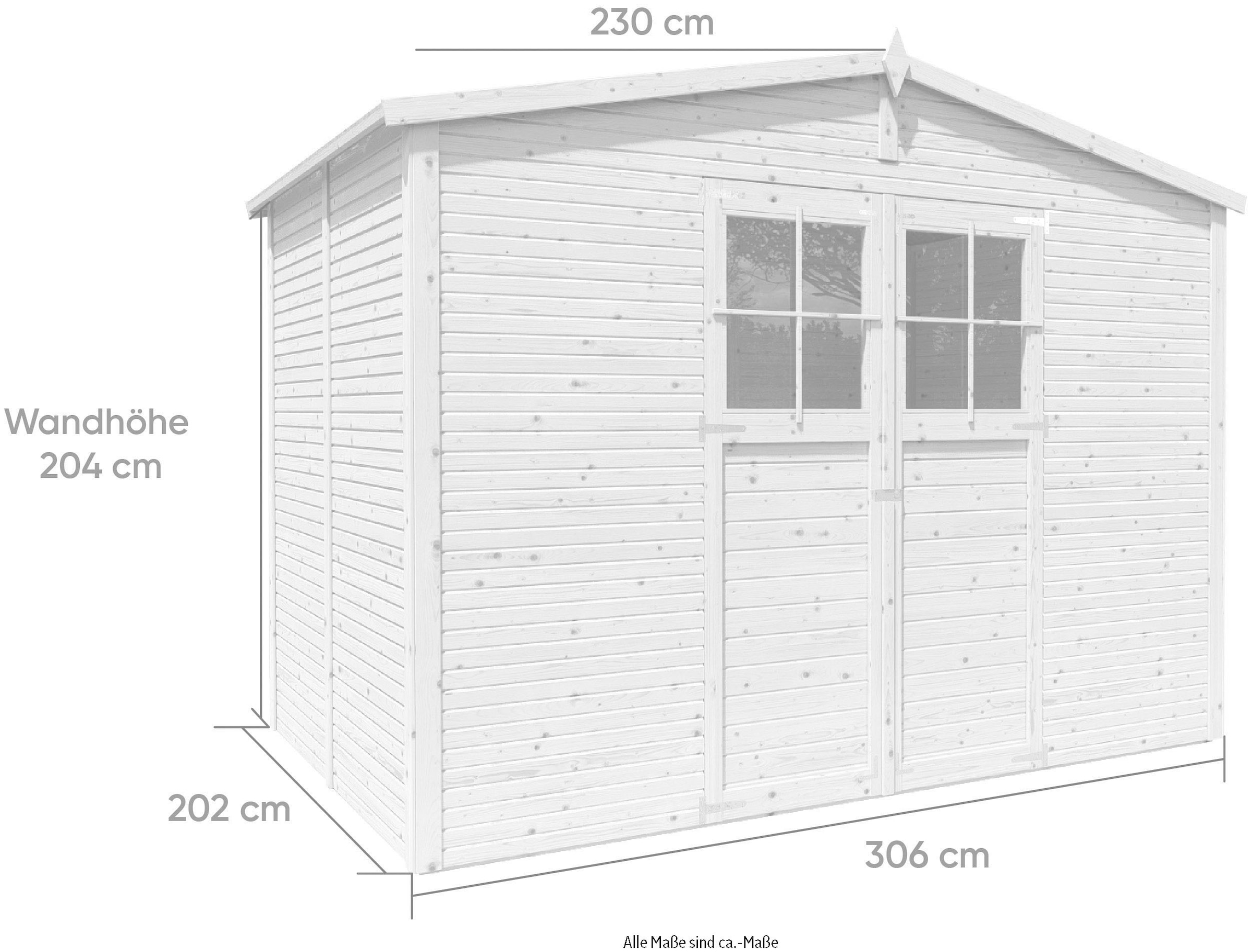 KONIFERA Gartenhaus »Alto 4 Fineline Satteldach«