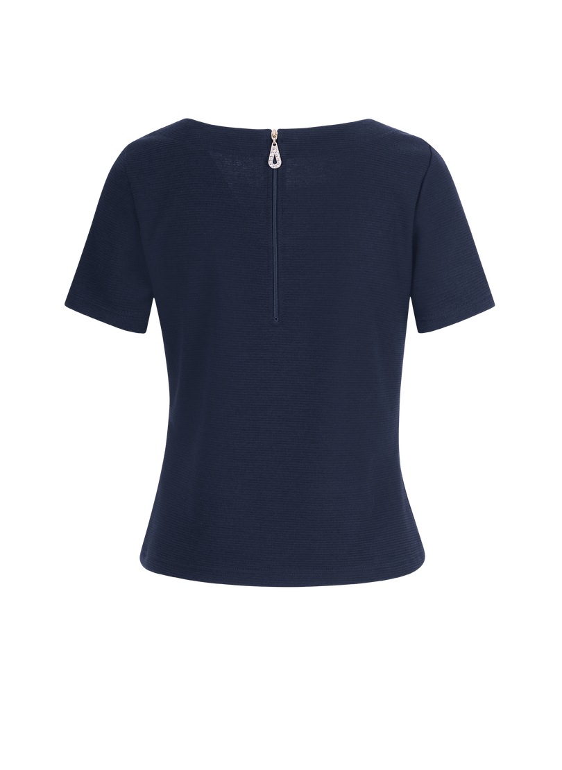 Trigema Sweatshirt "TRIGEMA Shirt mit kurzen Ärmeln mit Kristallsteinen" günstig online kaufen