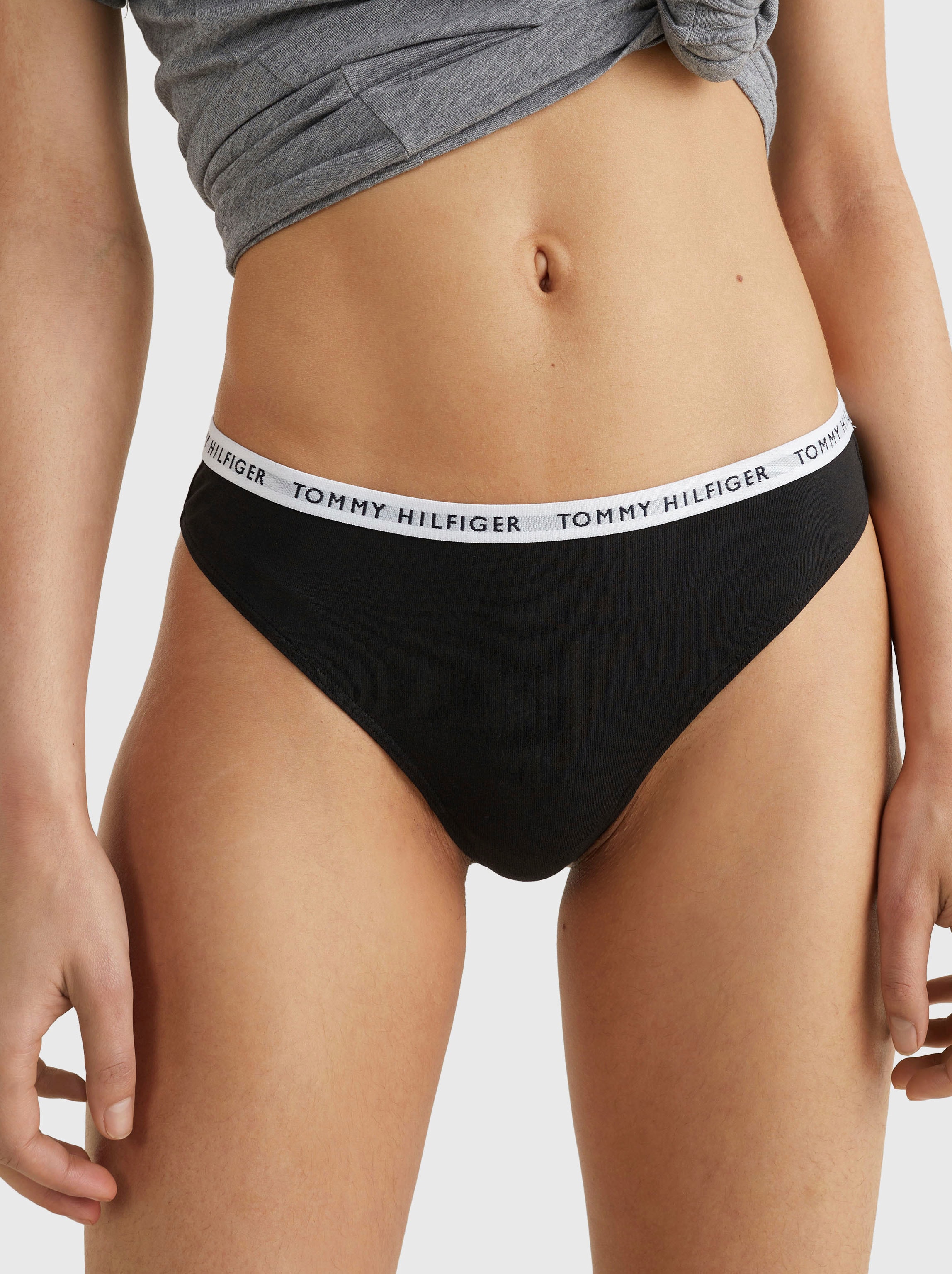 Tommy Hilfiger Underwear T-String, (3 St.), mit schmalem Logobündchen