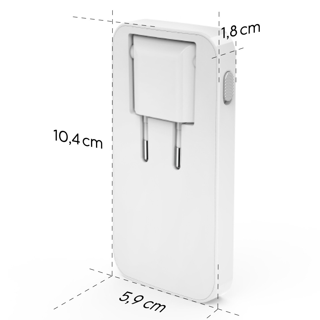 Hama Schnelllade-Gerät »Schnellladegerät mehrfach (GaN, 2x USB-C, 1x USB-A, flach, PD/QC, 65W)«
