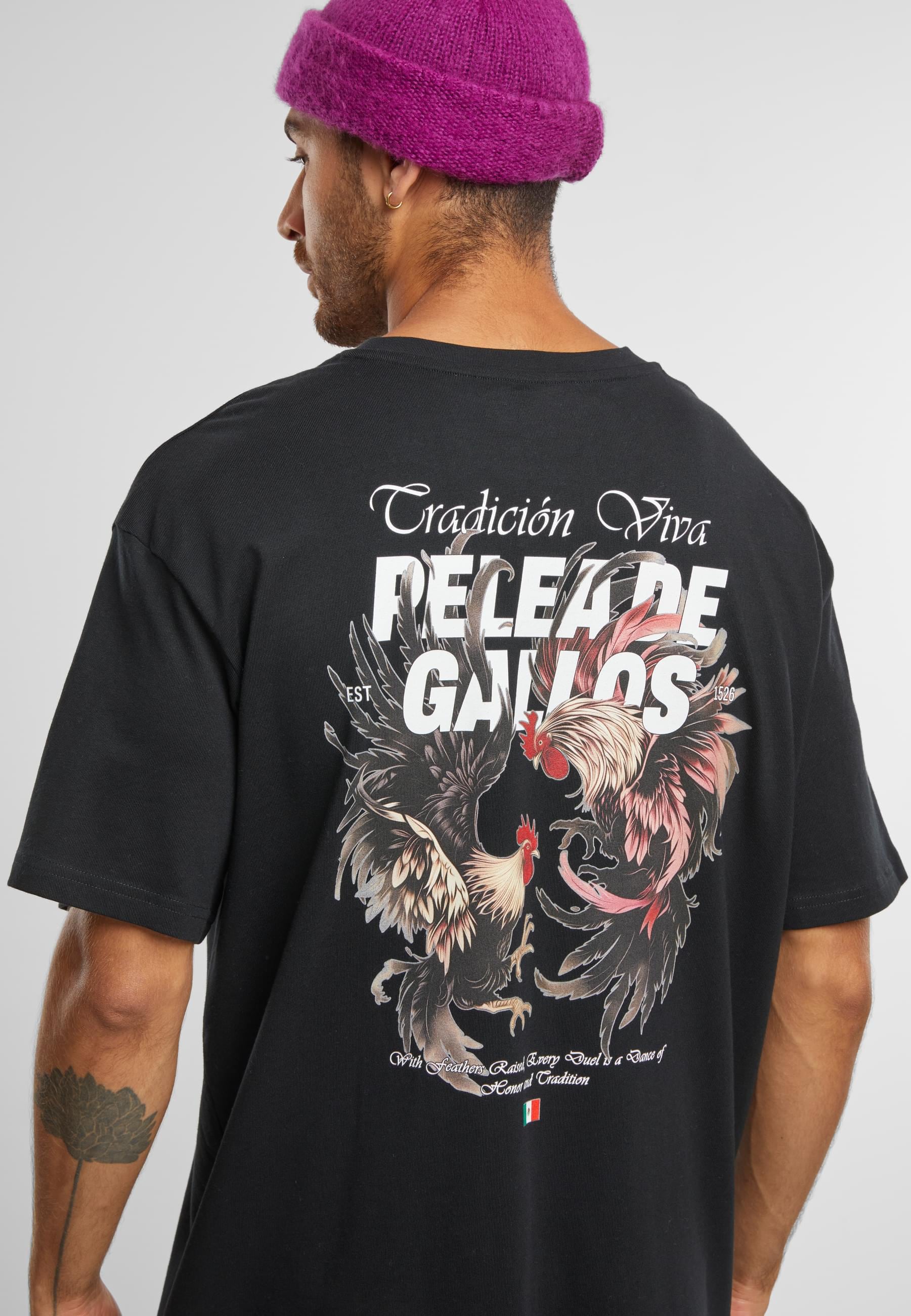 MisterTee T-Shirt »MisterTee Pelea De Gallos Oversize Tee«, (1 tlg.)