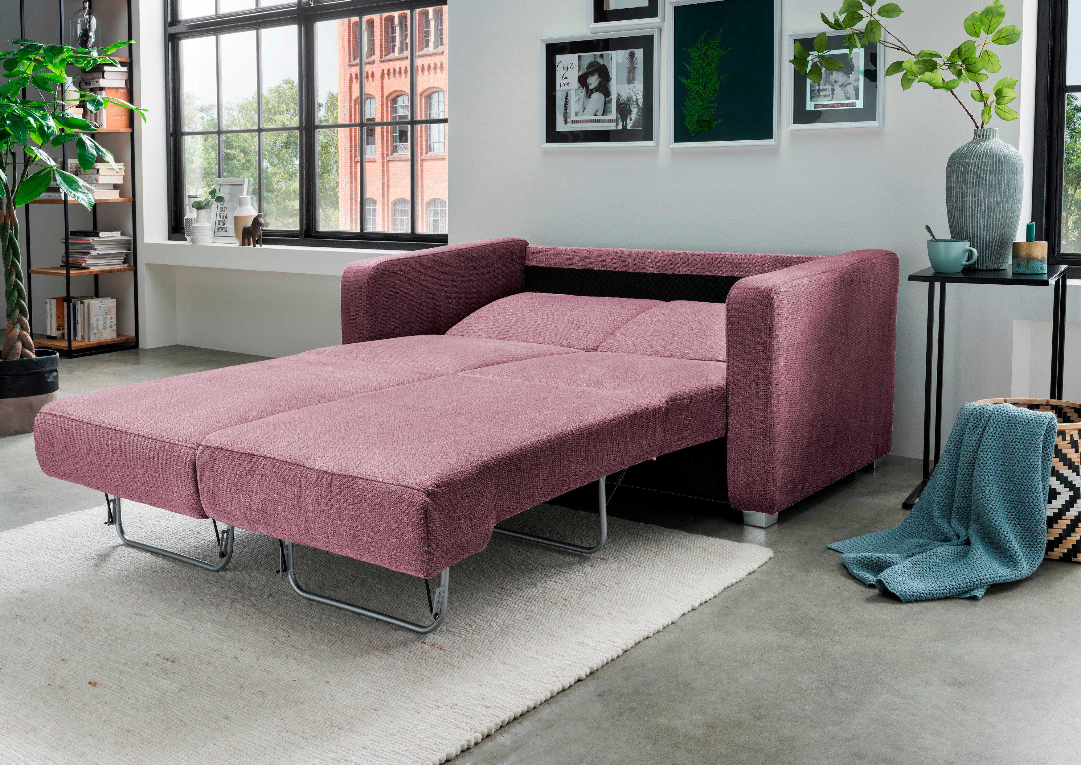 Thumbnail - INOSIGN Schlafsofa "Mia Problemlöser Sofa, Einzelauszug, Bettsofa, zeitlos und bequem", mit 2 Einzelauszügen als Längssc...