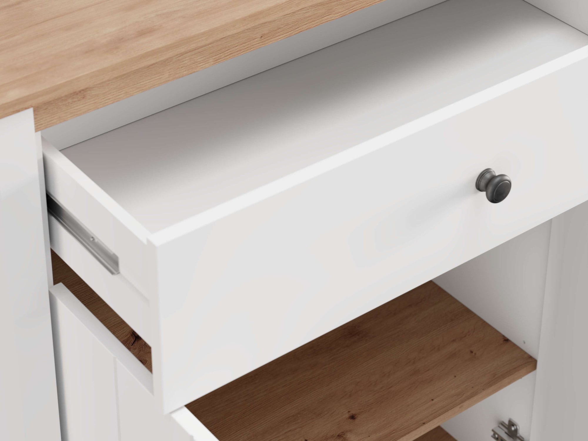 Home affaire Schuhschrank »Bedford, Schuhregal, Schuhkommode« Zwei Regale und eine Schublade. Gesamtbreite 85,5 cm