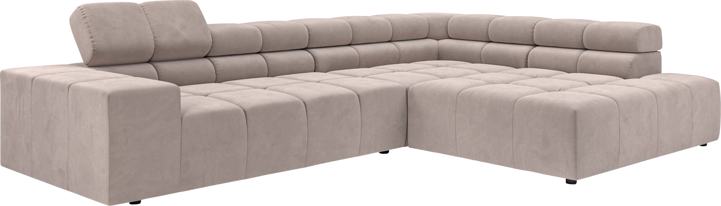 INOSIGN Ecksofa »Ancona incl. Kopfteilverstellung, OTTOs Choice, Breite 319cm, L-Form«, wahlweise motorische Sitztiefenverstellung, auch in Cord + Easy Care