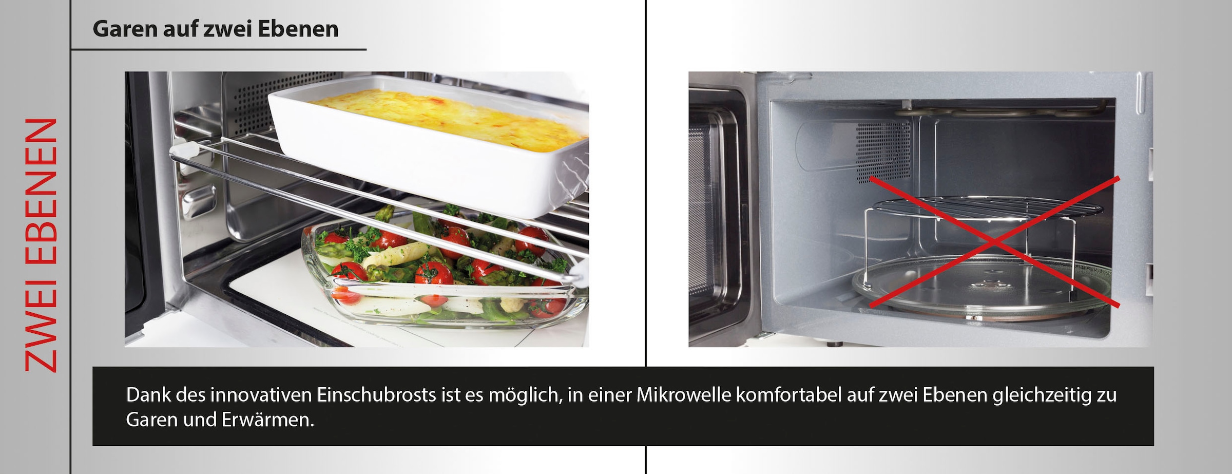 | Mikrowelle BAUR W 30 kaufen »3371 Mikrowelle-Grill-Heißluft, Ceramic Chef«, Caso MCG 2100