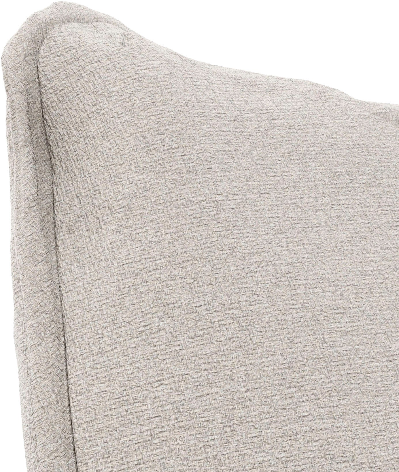 TRENDMANUFAKTUR Ecksofa »Fordon II, Schlafsofa mit Bettkasten, Couch in L-Form, Breite 250 cm«, in Struktur LUMOS, 3D-Effekt, sandgrau, Armlehne links