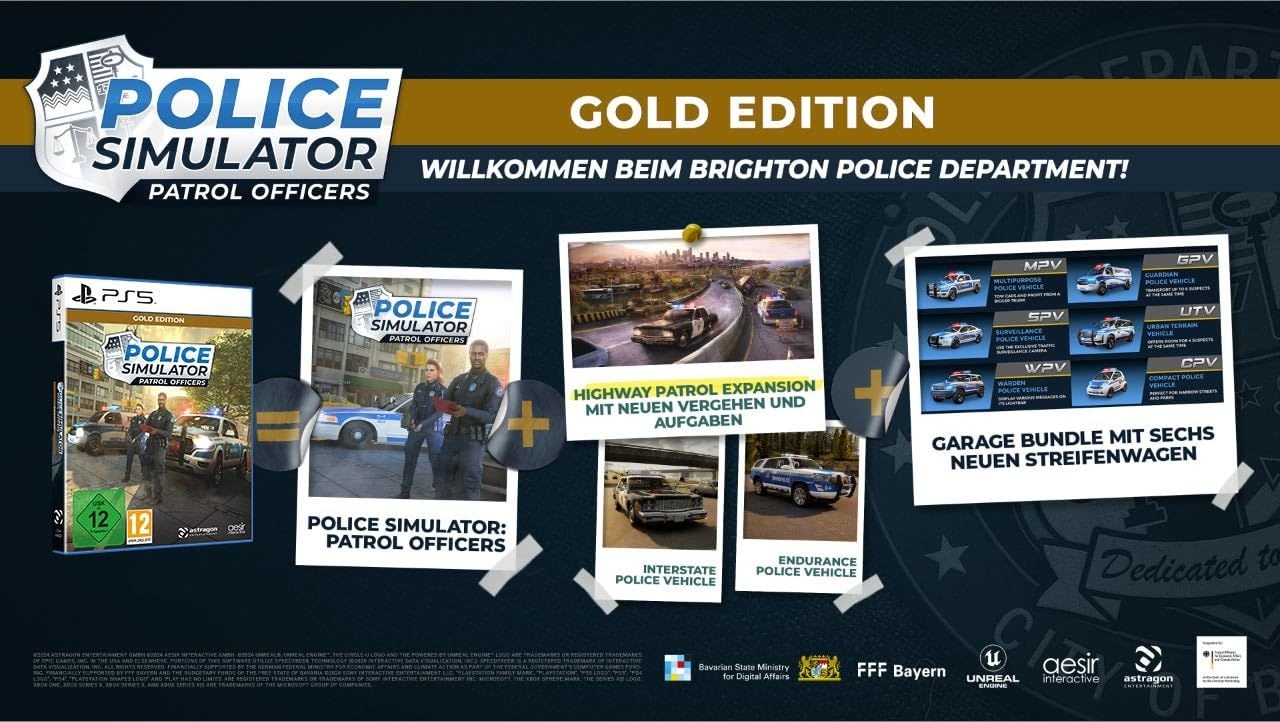 Astragon Spielesoftware »Police Simulator: Patrol Officers - Gold Edition«, PlayStation 5