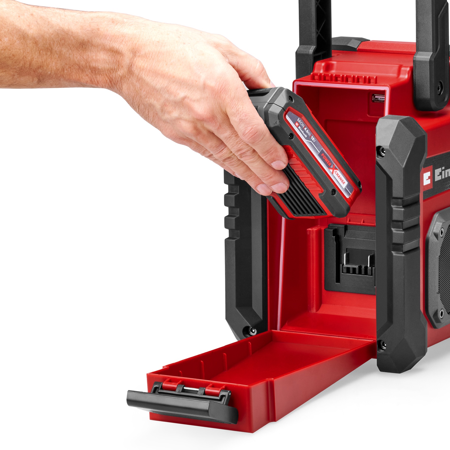 Einhell Baustellenradio »TE-CR 18 Li DAB+/FM/BT - Solo«, (Digitalradio (DAB+)-FM-Tuner mit RDS 10 W), ohne Akku