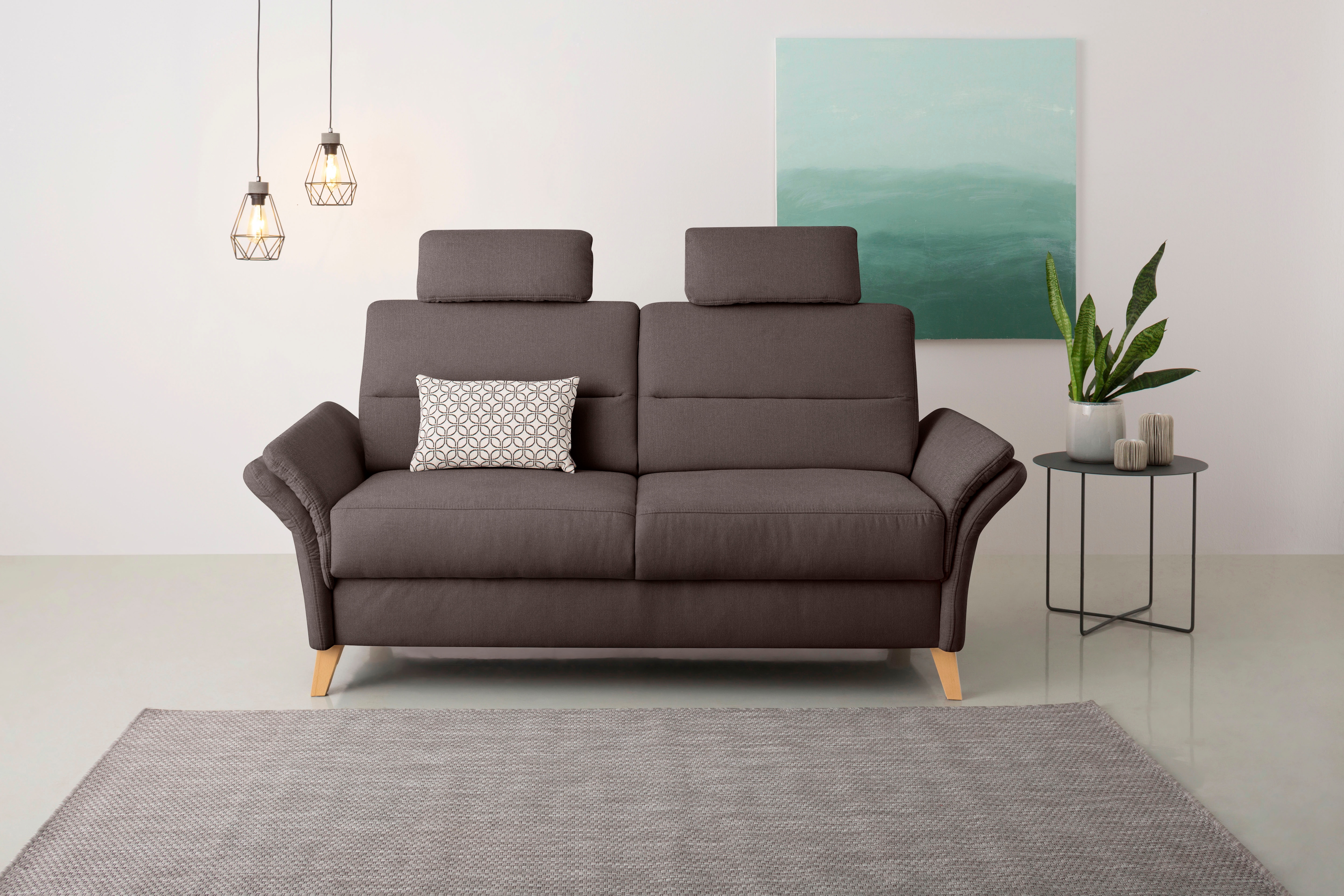 OTTO home 3-Sitzer "Westerland" Federkern-Polsterung. wahlweise mit Armlehnfunktion