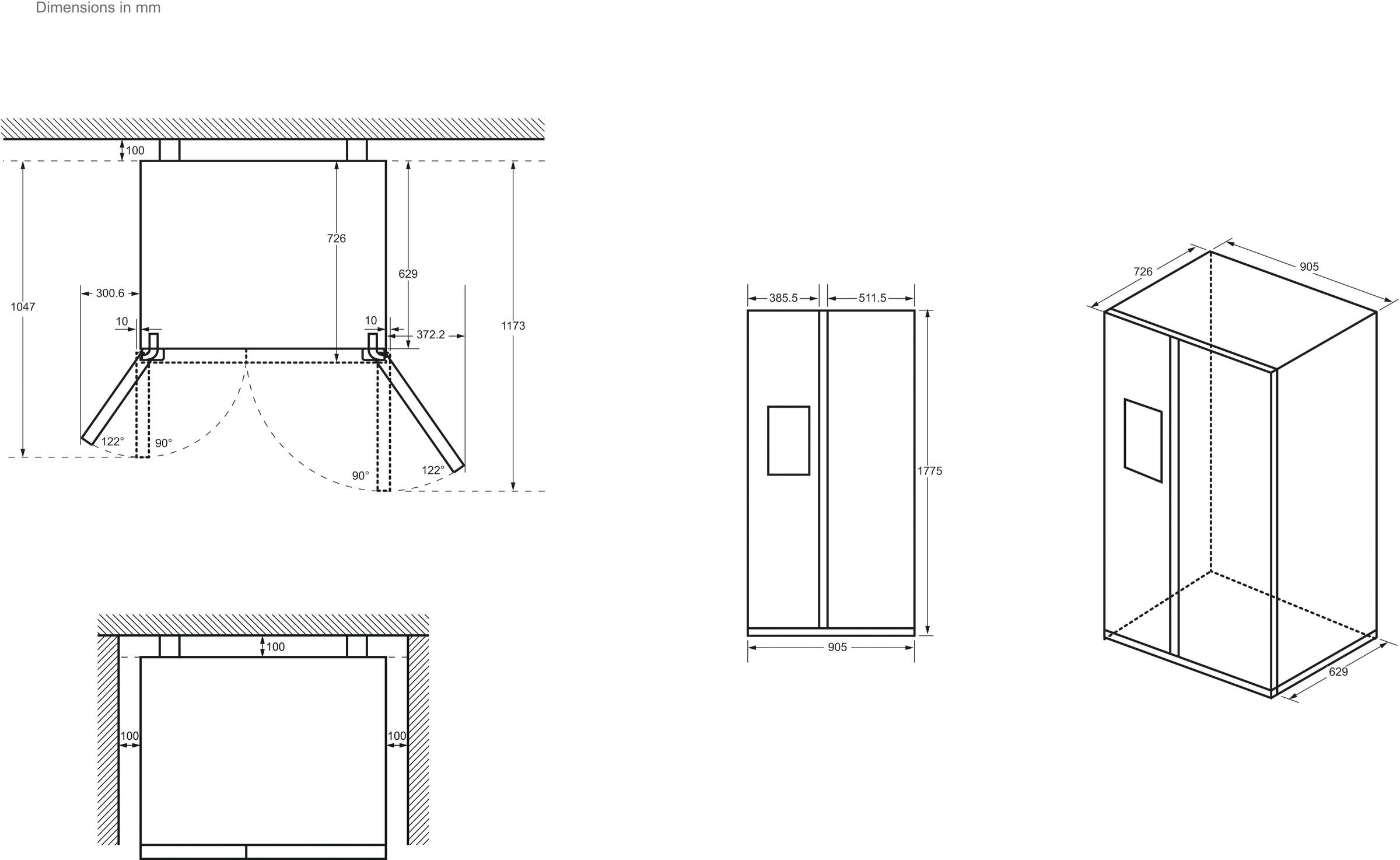 Haier Side-by-Side SBS SERIES 7 »HSW79F18DIPT«, 178 cm hoch, 91 cm breit, Nutzinhalt: 601 Liter, HumidityZone