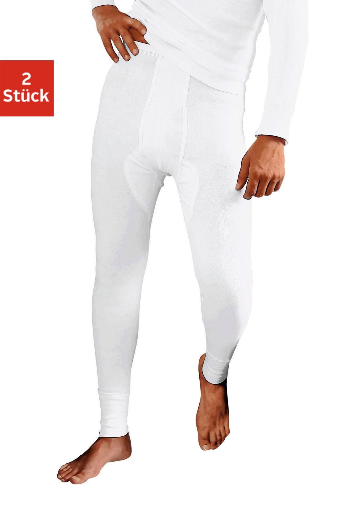 Clipper Lange Unterhose Packung, 2 Stk. Doppelripp