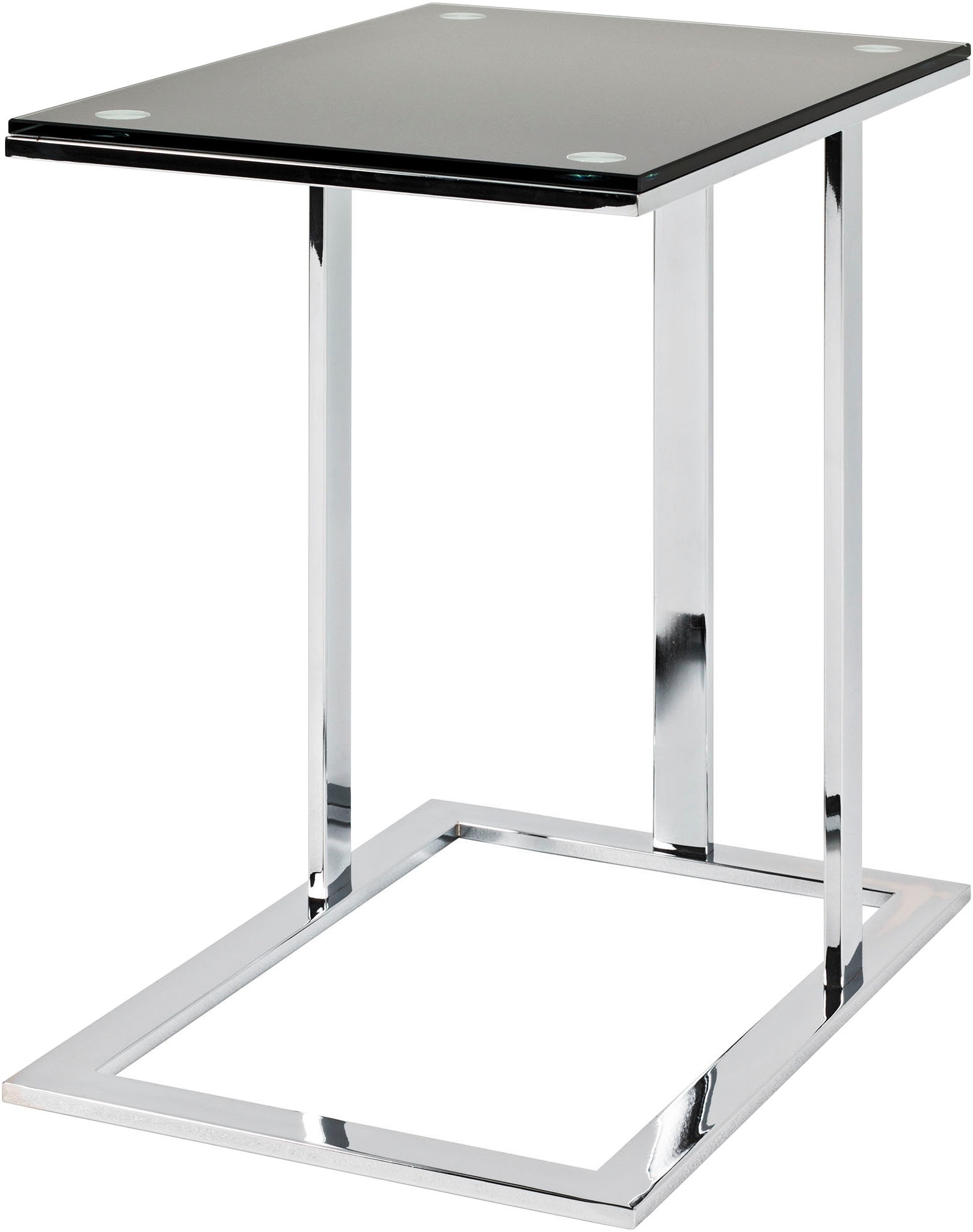 HAKU Beistelltisch »Sofatisch, Wohnzimmertisch« 1 Stk. tlg. rechteckig - aus Metall Silber B/T/H 54/37/58 cm