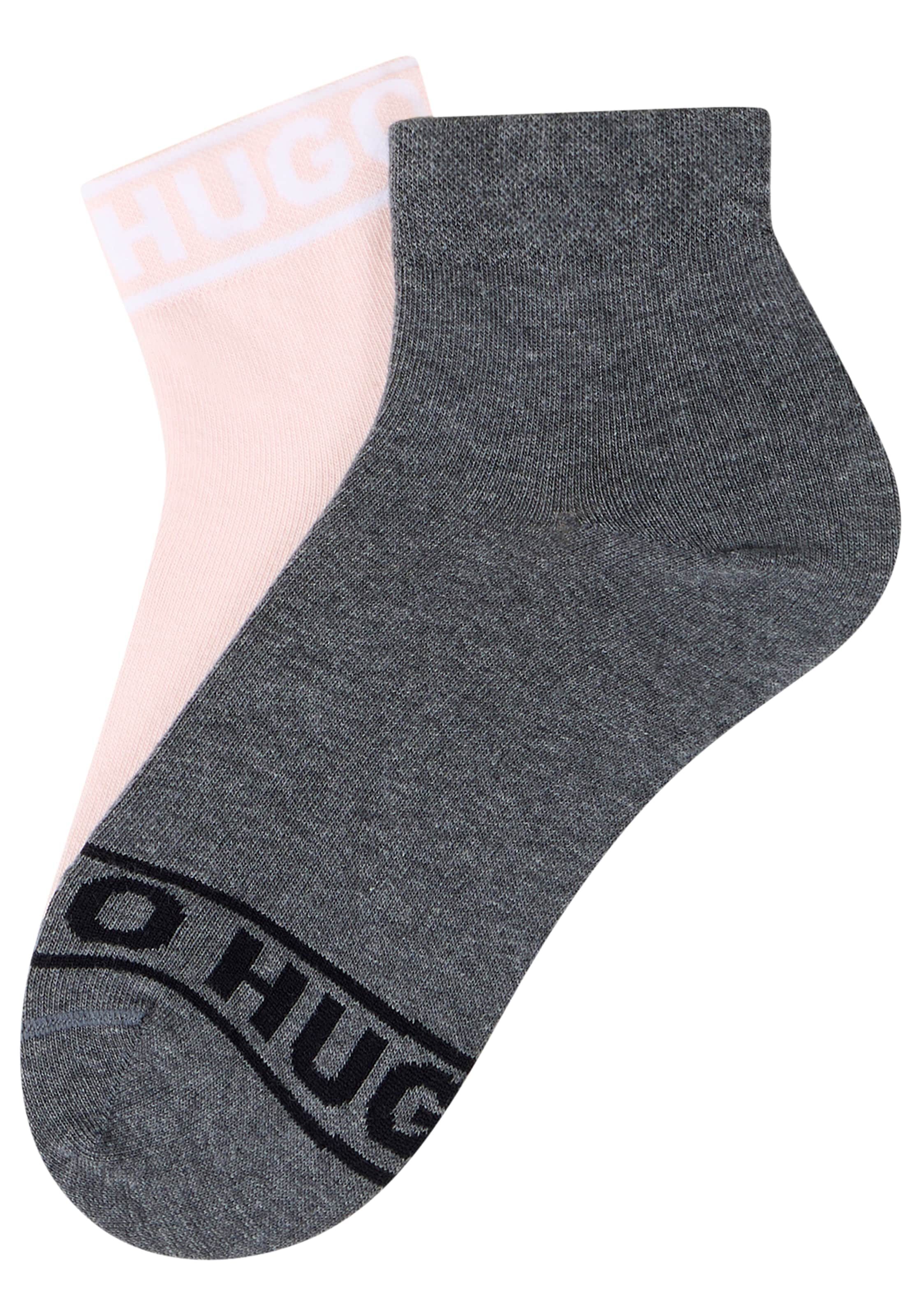 HUGO Underwear Freizeitsocken "2P SH LOGO CC W" Set, 2er, 2 Paar tlg. mit L günstig online kaufen