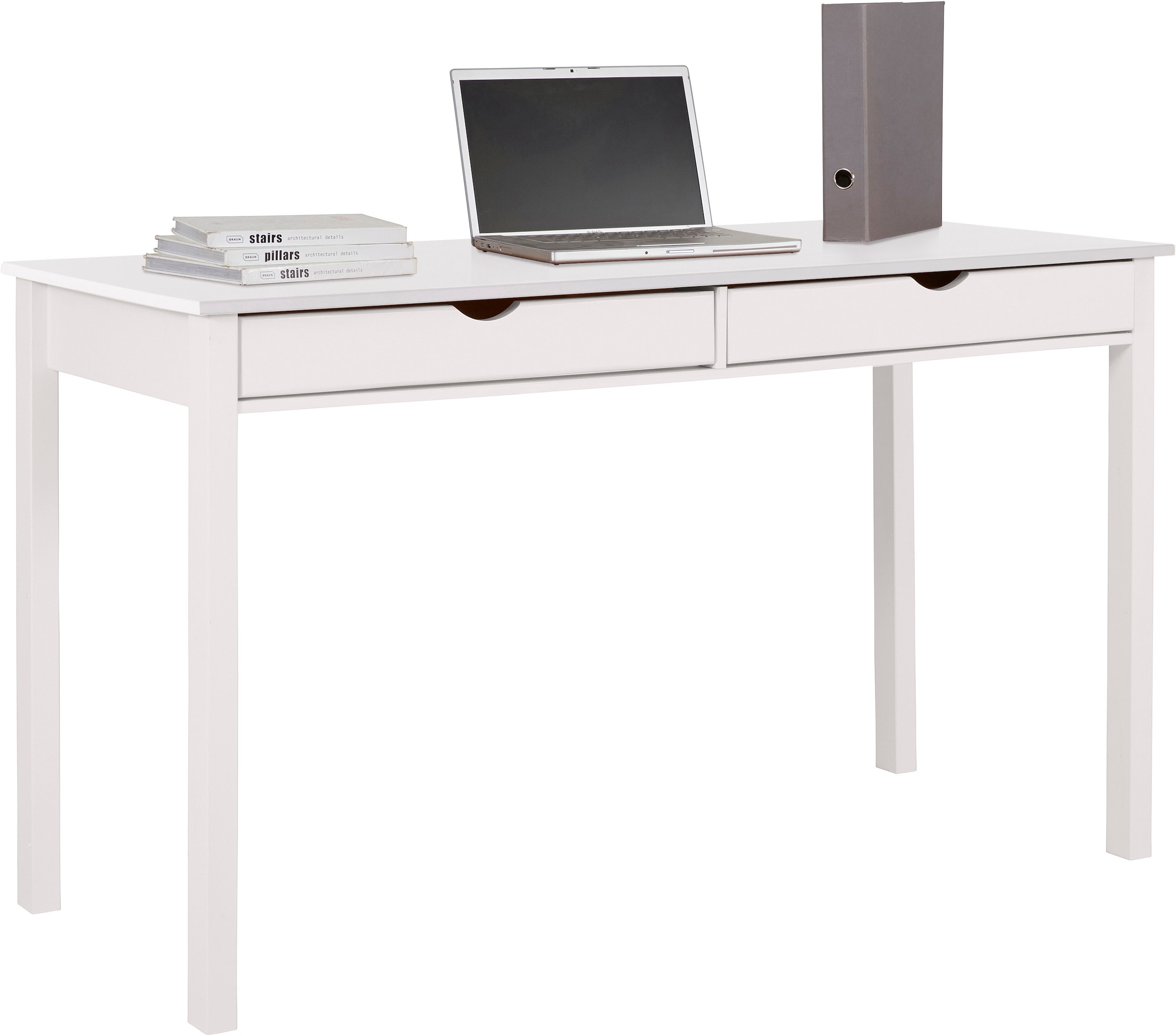 Home affaire Schreibtisch "Gava" massives Kiefernholz, für das home office, Breite 100/120/140 cm