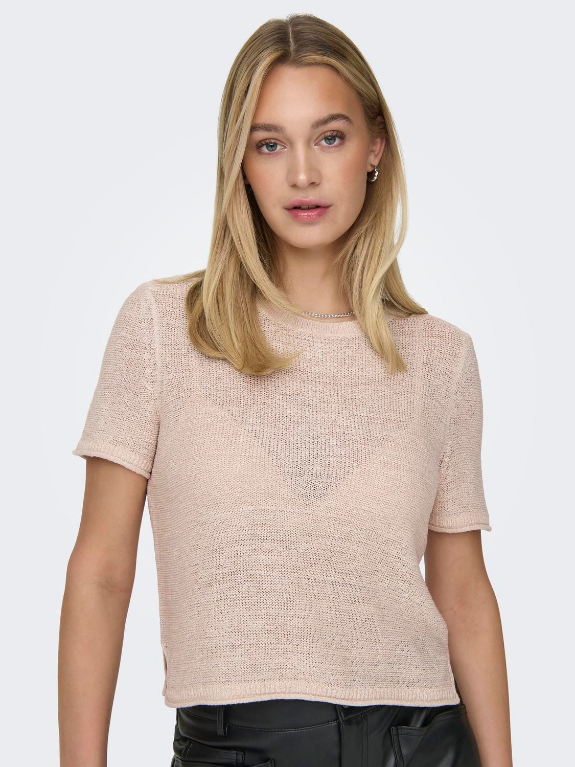 ONLY Kurzarmpullover "ONLSUNNY S/S PULLOVER NOOS KNT", mit leichtem Struktu günstig online kaufen