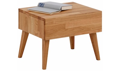 Nachttisch »Natali«, mit einer Schublade, aus massiver Eiche, Breite 45 cm