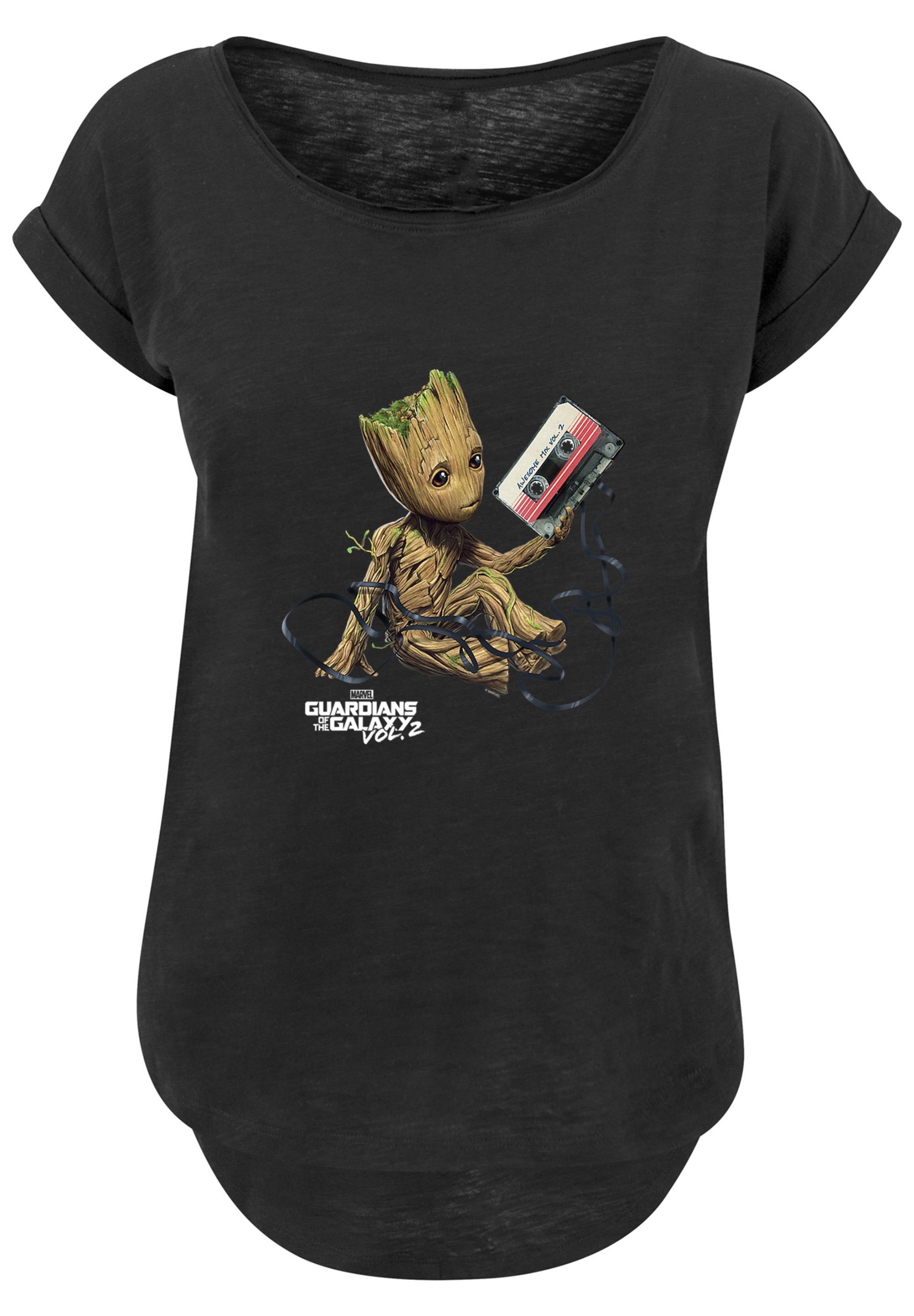 F4NT4STIC T-Shirt »Marvel Guardians Of The Galaxy Vol2 Groot Tape«, Print