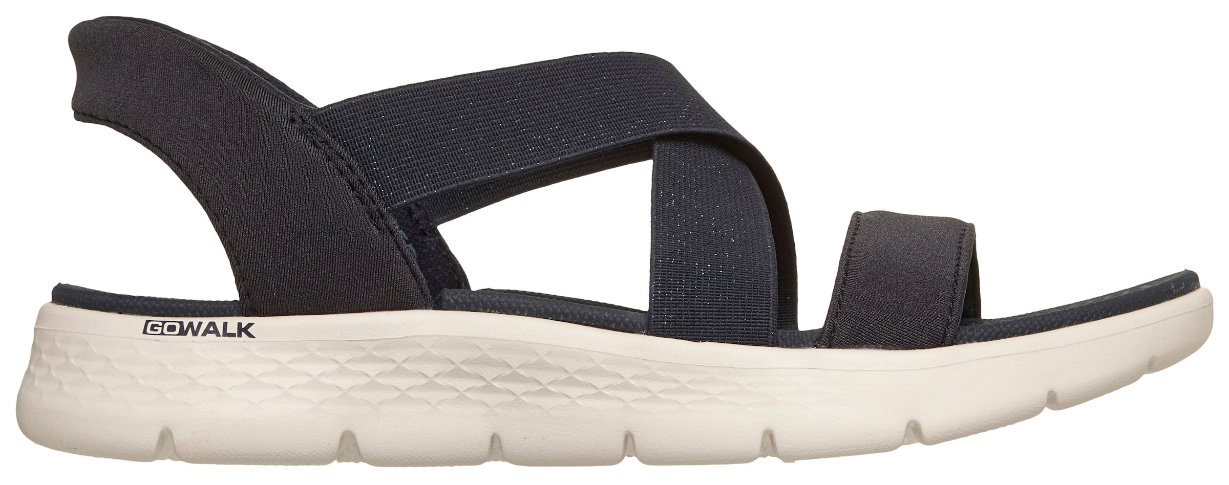 Skechers Sandale »GO WALK FLEX SANDAL-GLIMMER UP«  Sommerschuh, Schlupfschuh mit Goga Mat Foatbed