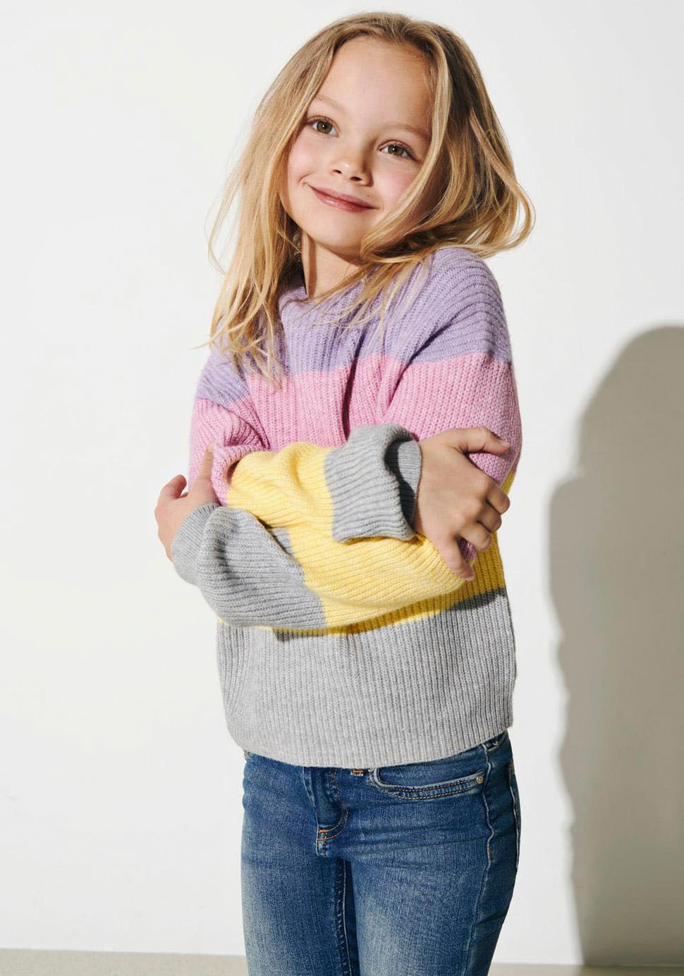 KIDS ONLY Strickpullover »KOGSANDY L/S kaufen STRIPE PULLOVER« | BAUR