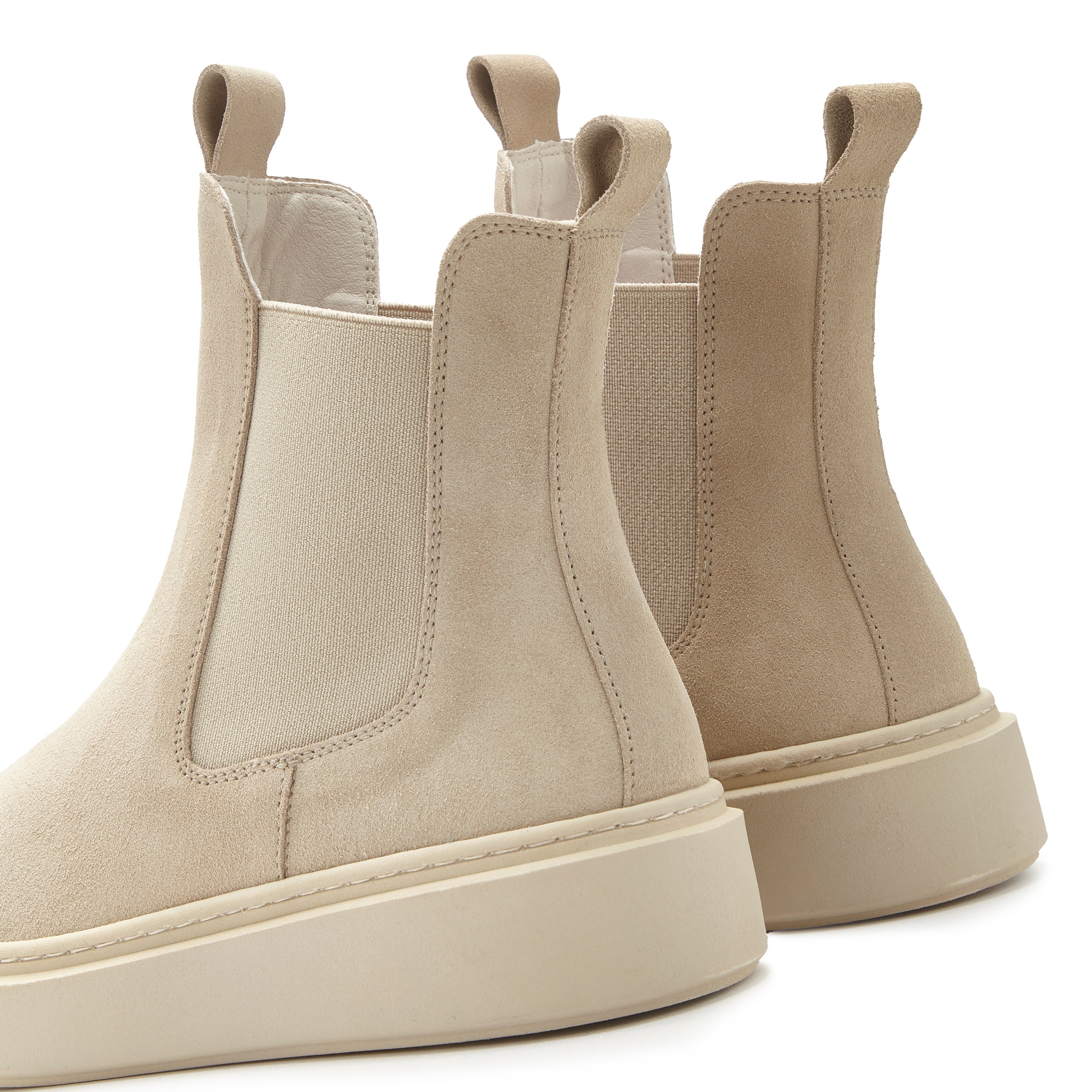 Elbsand Chelseaboots, Gefütterte Stiefelette, Schlupfstiefel aus Leder