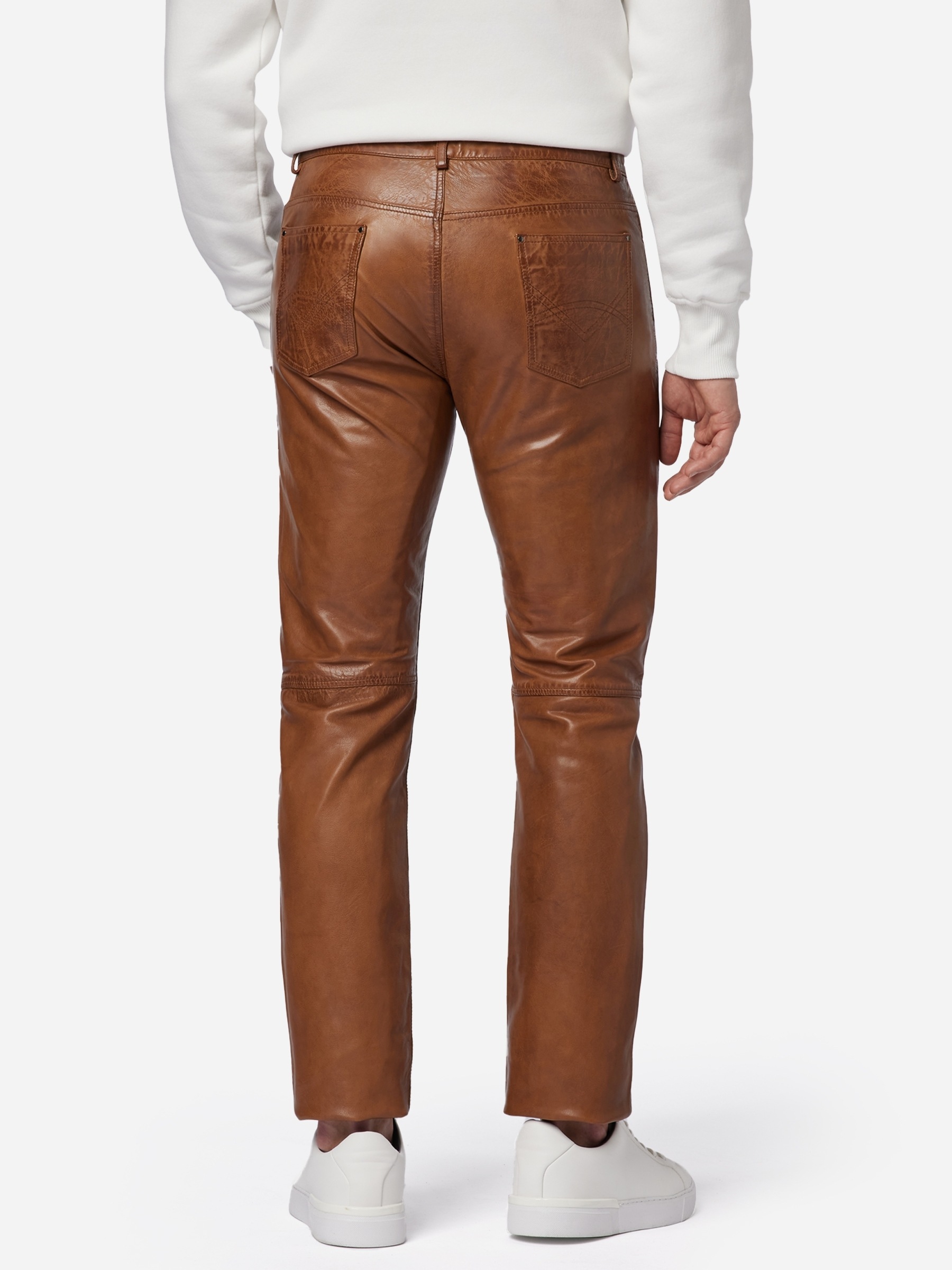 RICANO 5-Pocket-Hose »Lederhose Trant Pant«  Handgefertigt aus echtem Leder