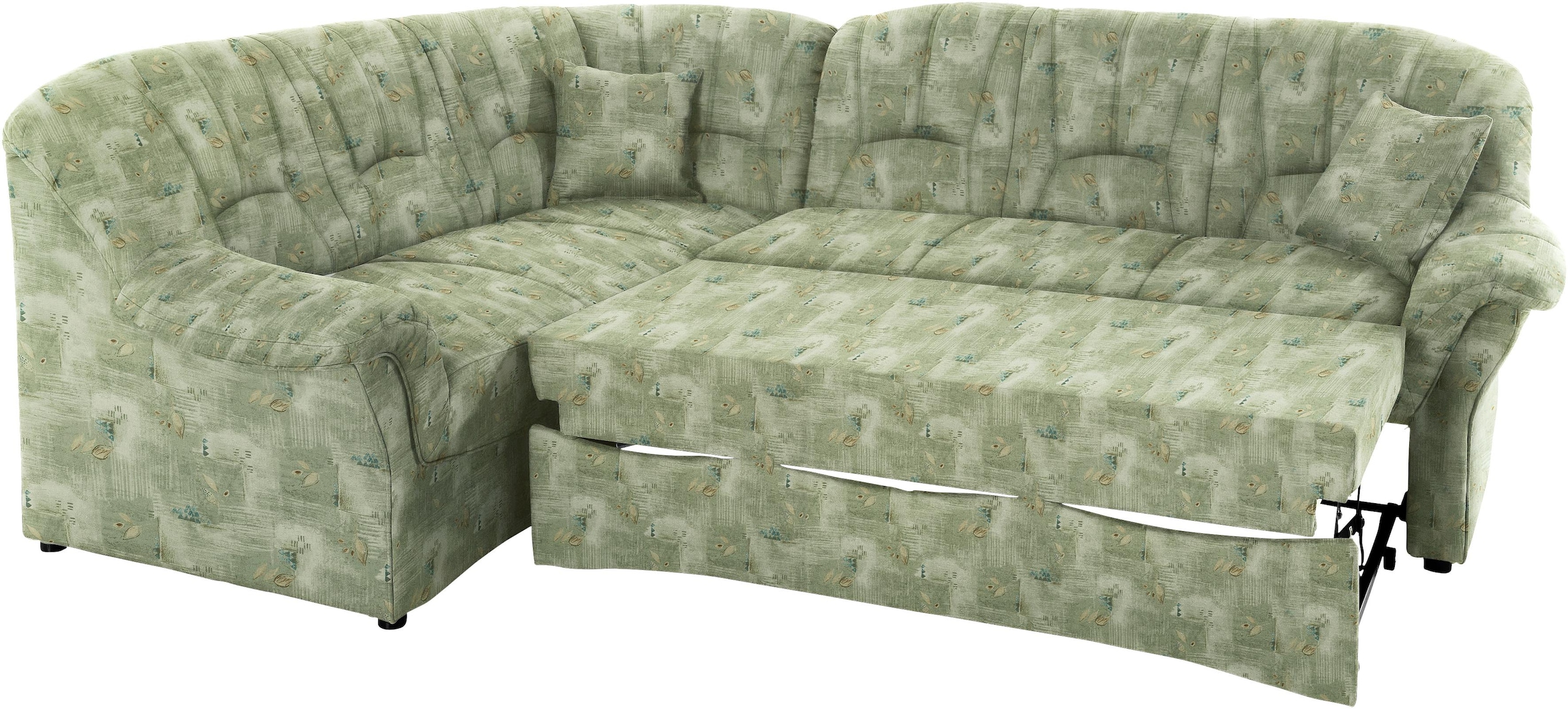 DOMO collection Ecksofa »Bahia, zeitlos und elegant, bequeme Armlehnen, L-Form«, wahlweise mit Bettfunktion