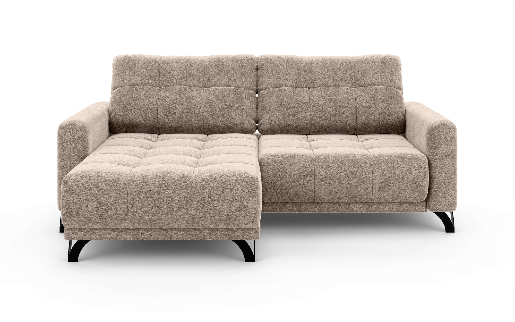 INOSIGN Ecksofa »FAIRVIEW mit verstellbaren Rückenlehne, Maße B/T/H: 234/174/93 cm«, L-Form mit Wellenunterfederung, Recamiere beidseitig montierbar