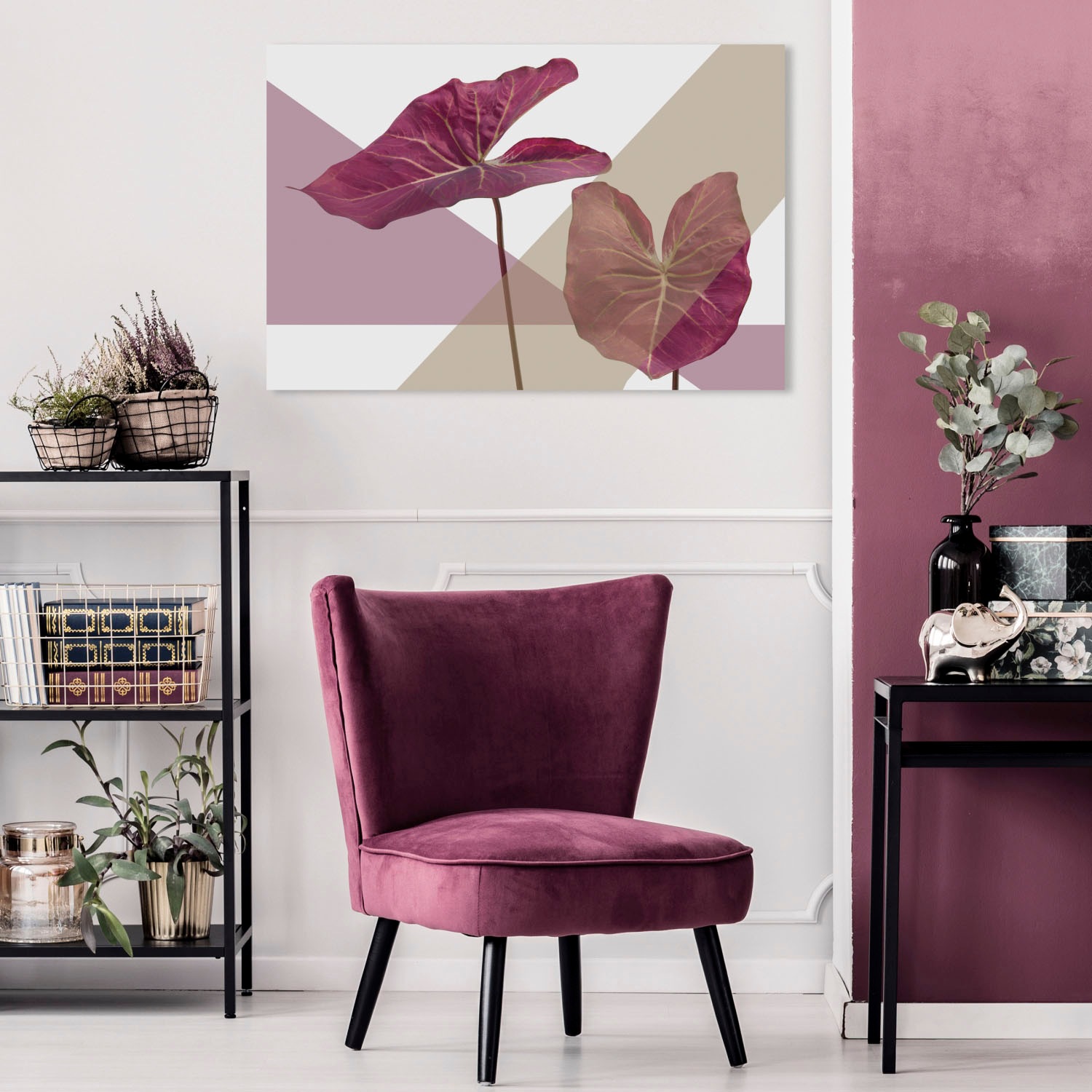 queence Acrylglasbild "Blätter" Blätter  Blätterbilder  Kunst  Pflanzen  Pf günstig online kaufen