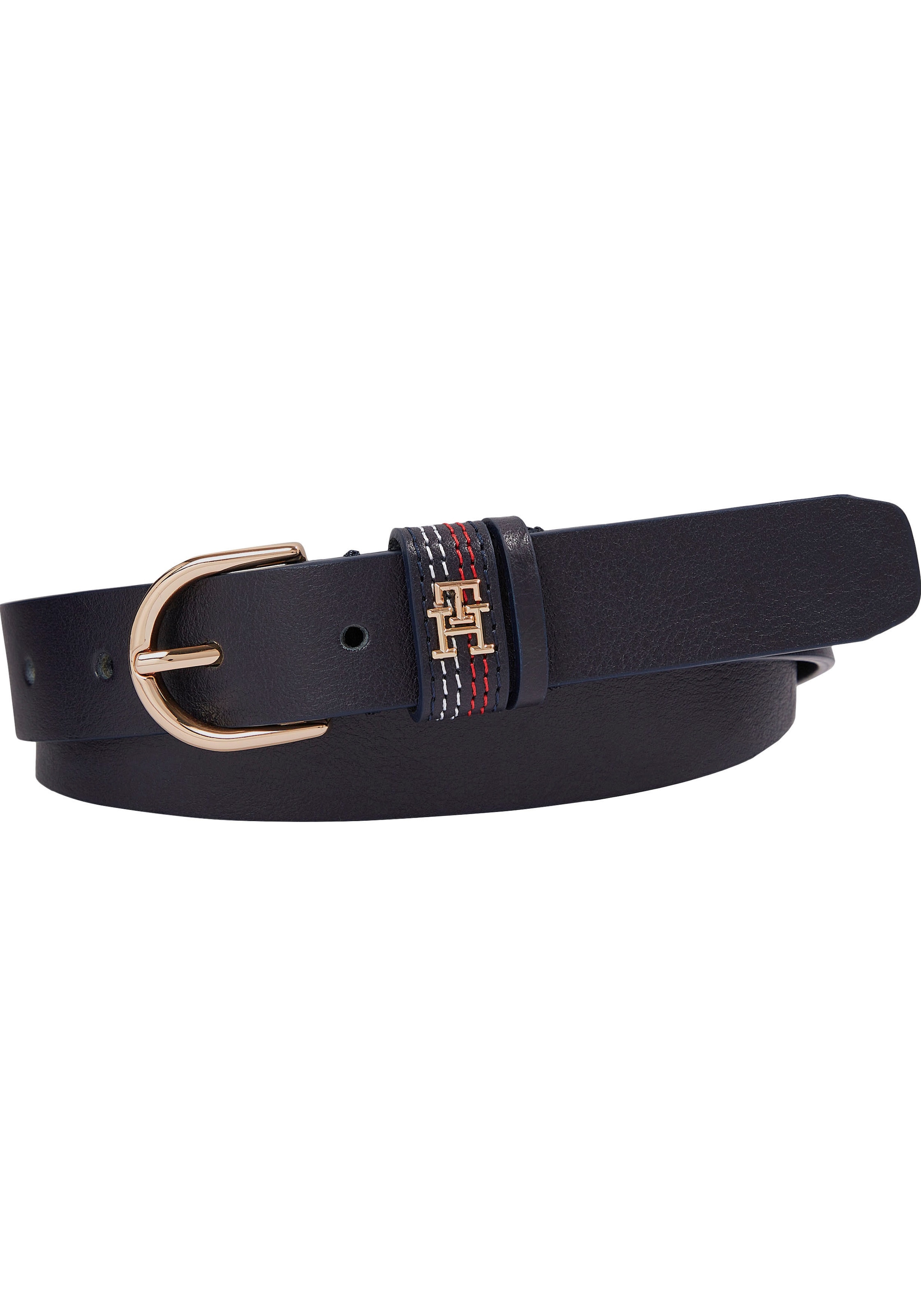 Ledergürtel »Essential Effortless Corp 2.5 cm«, Stickerei in Tommy Hilfiger Logofarben