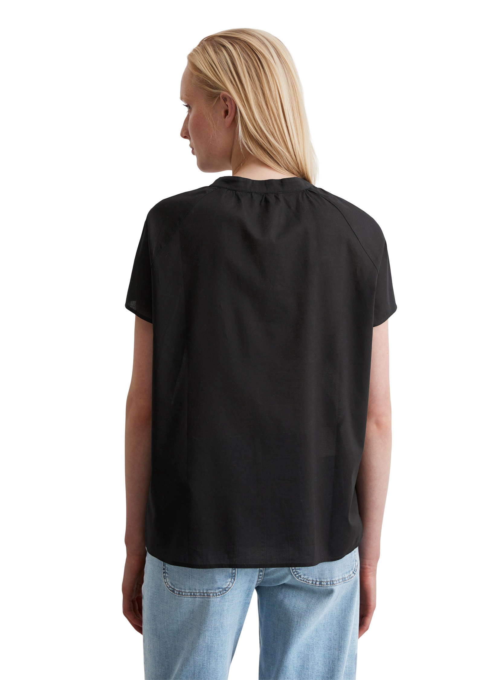 Thumbnail - Marc OPolo Kurzarmbluse "aus leichtem Baumwolle-Voile"