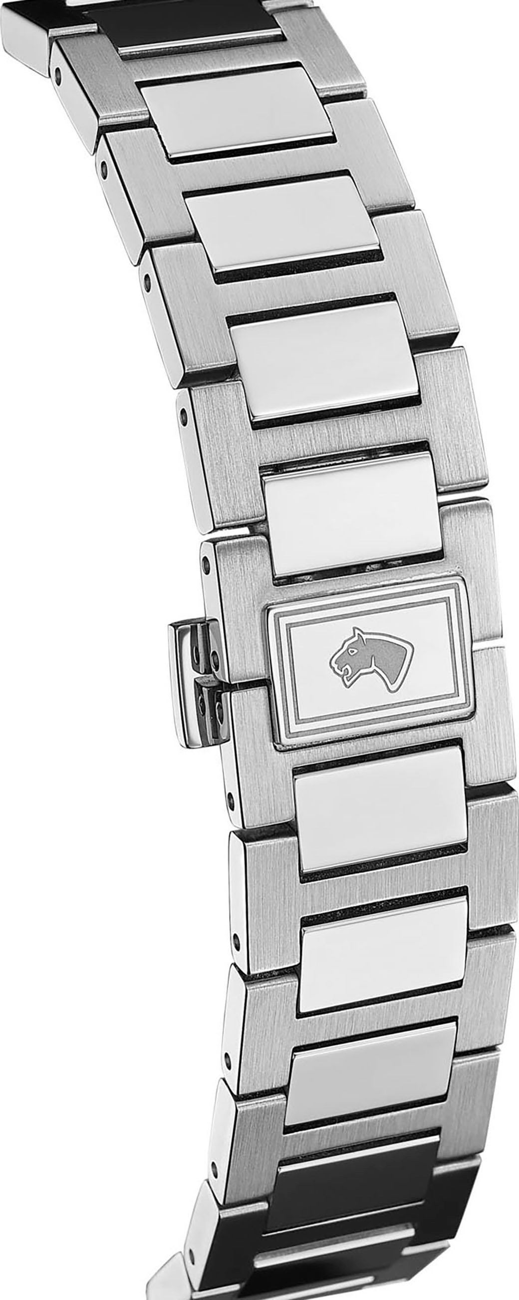 Jaguar Quarzuhr »Rondcarre«, Armbanduhr, Damenuhr, Swiss Made, Edelstahlarmband, analog, Tag