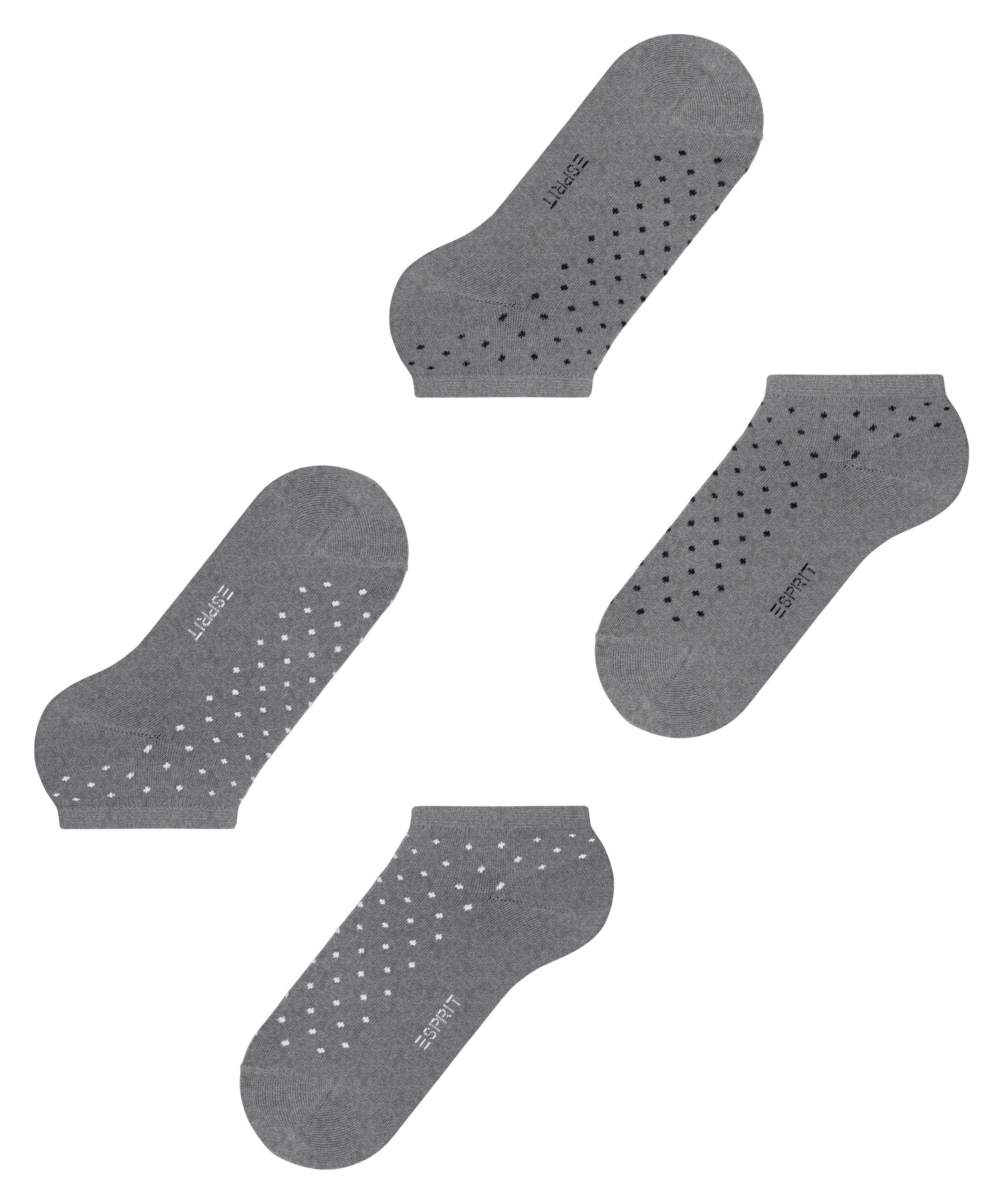 Esprit Sneakersocken »Fine Dot« 2 Paar,  Punktemuster, schmales Bündchen, Polka Dots