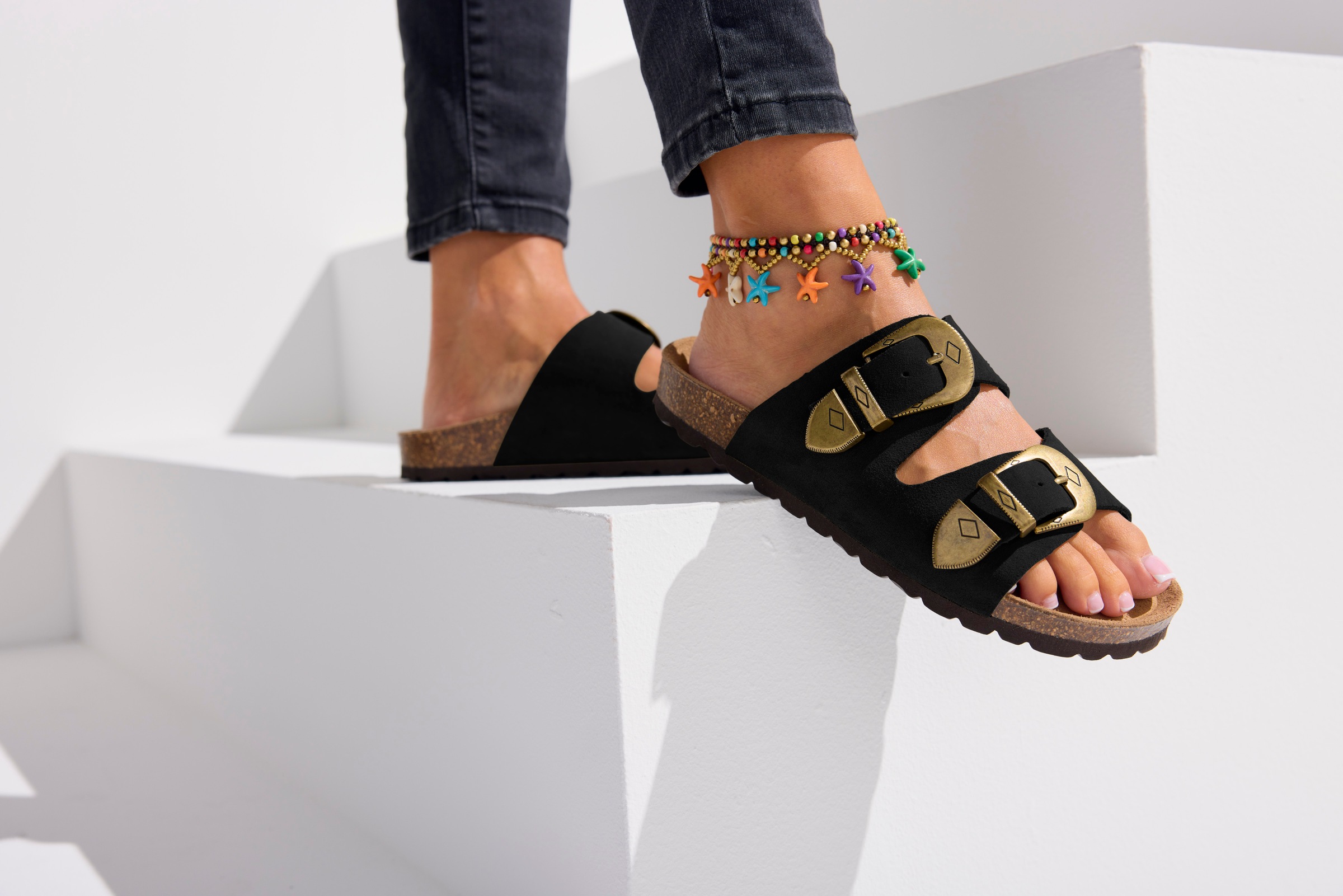 French Connection Pantolette »Mule, Sandale,«  Sandale, Pantolette aus Leder