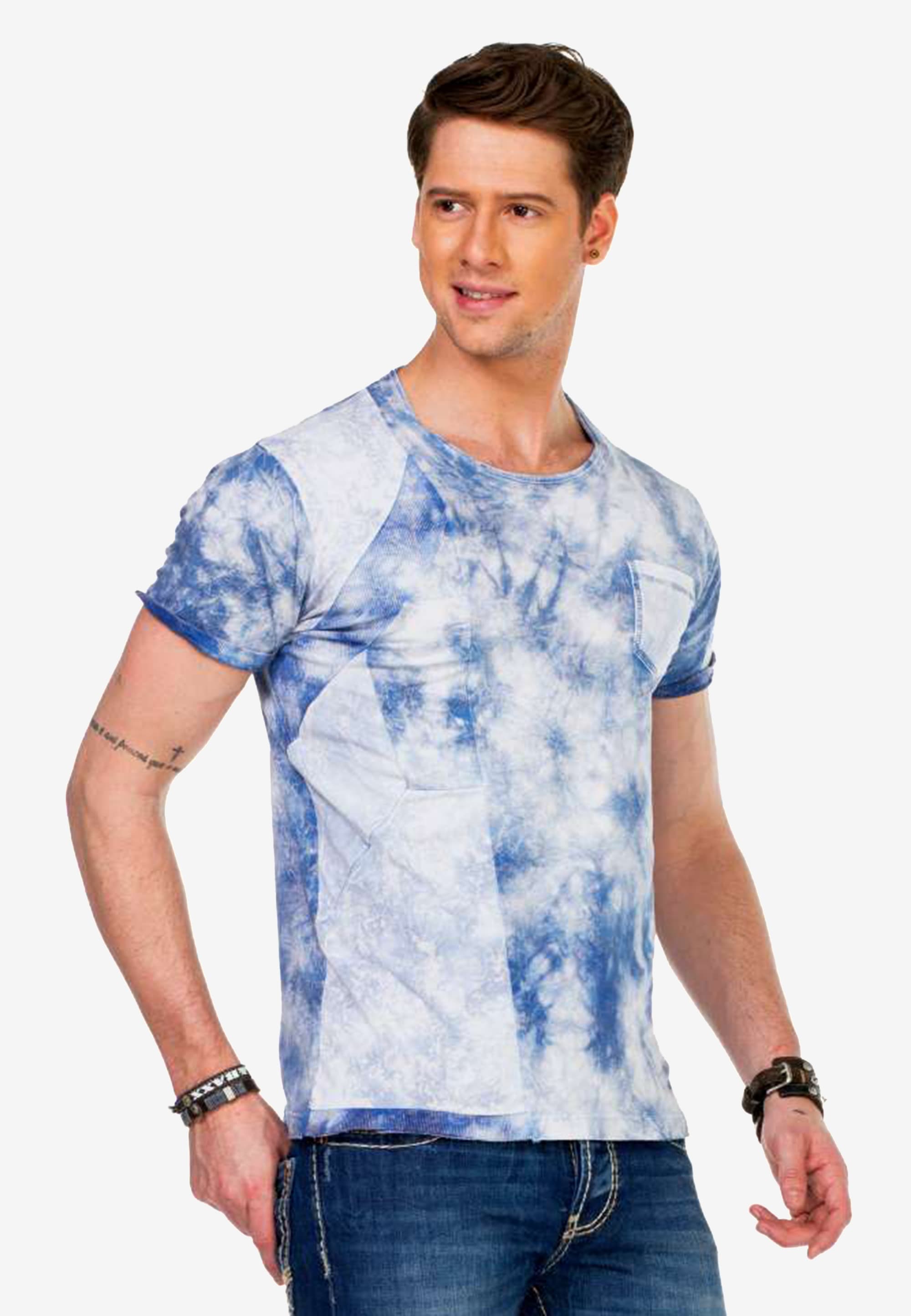Cipo & Baxx T-Shirt, mit Batik Waschung