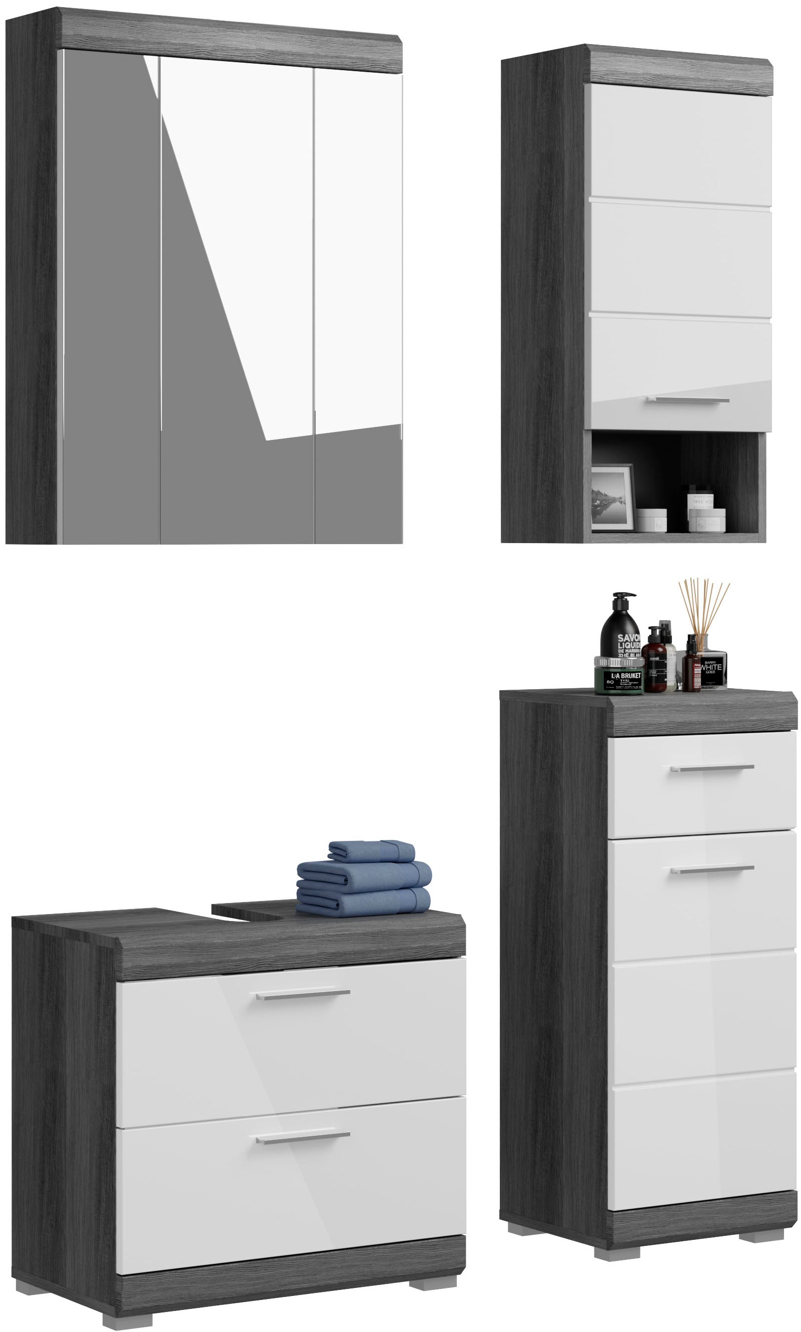 INOSIGN Badmöbel-Set "Siena, 4 teilig, bestehend aus:" Set, TOPSELLER, 4 St günstig online kaufen