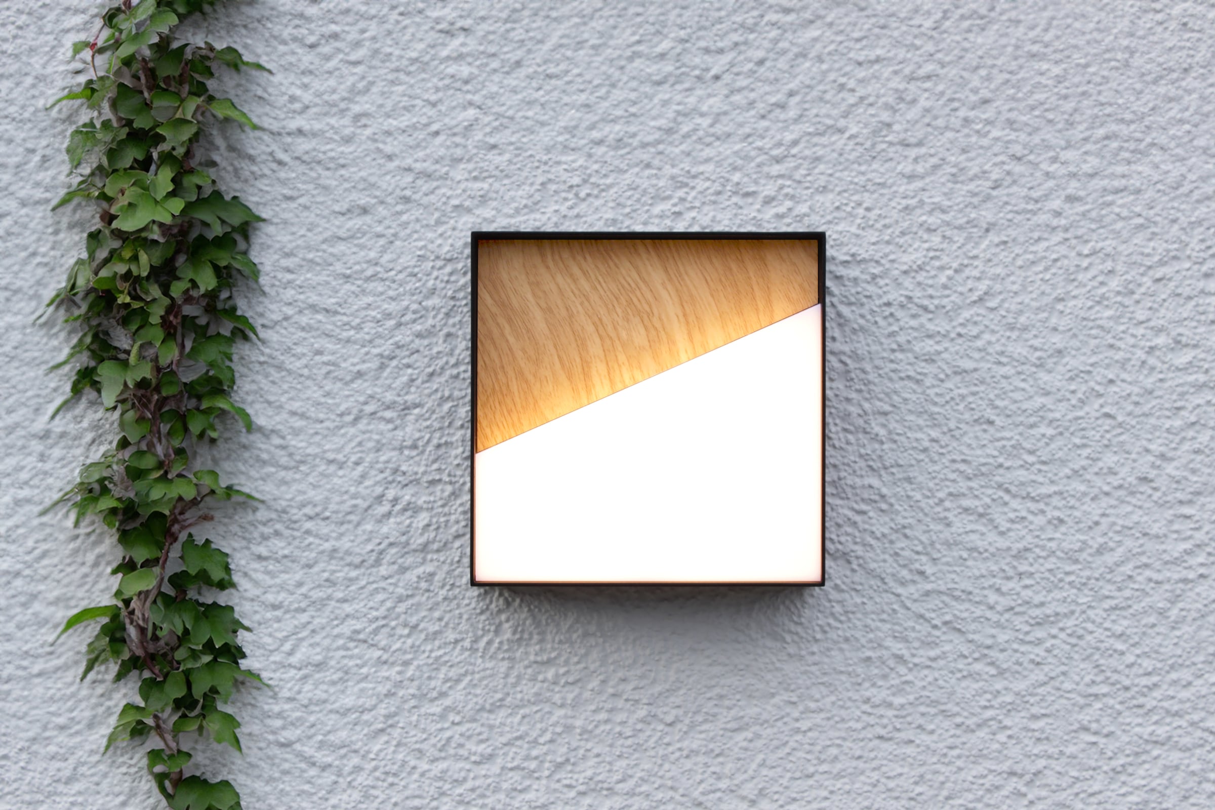 ECO-LIGHT LED Außen-Wandleuchte »LED-Wandleuchte MEG holzfarben«, 1 flammig, Leuchtmittel LED-Board | LED fest integriert, Akku-Licht für Innen & Außen
