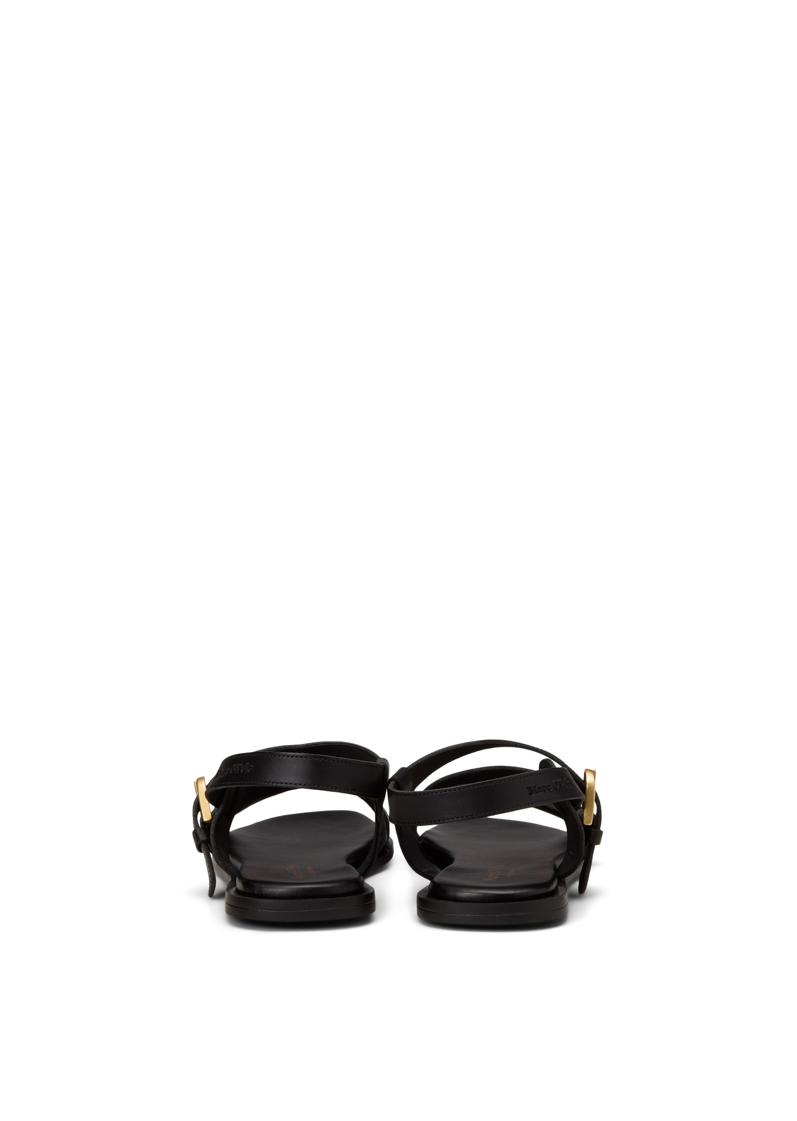 Sandale MARC O'POLO "aus edlem Rindleder", Damen, Gr. 37, schwarz, Obermaterial: 100% Leder (Rind), unifarben, Schuhe Sandale 3