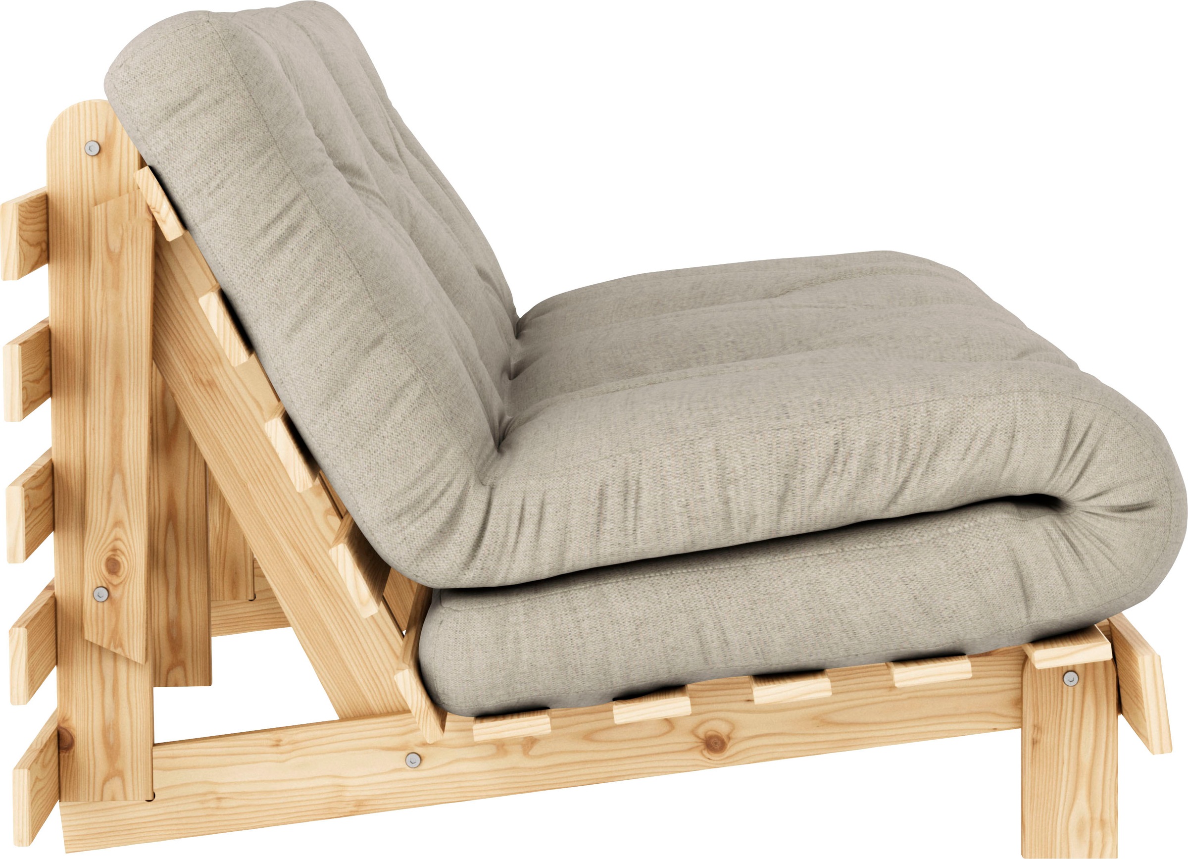 Karup Design Daybett »Roots Schlafsofa, Gästebett, Sofa inkl. Futonmatratze«, Liegefläche 90/140/160 x200 cm, FSC® zertifizierte Kiefer