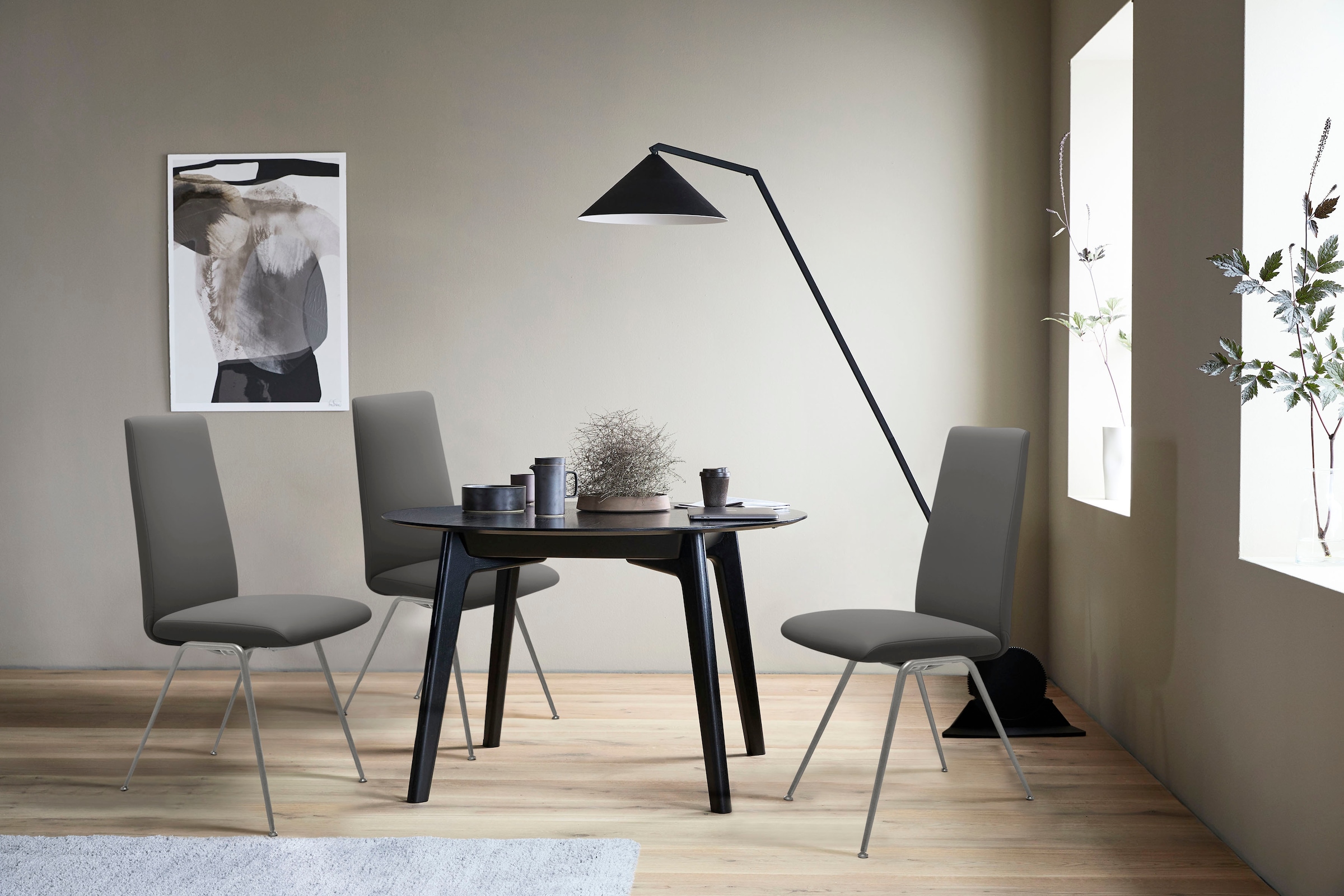 Stressless® Polsterstuhl »Laurel«, Leder PALOMA, High Back, Größe L, mit Beinen aus Stahl in Chrom matt