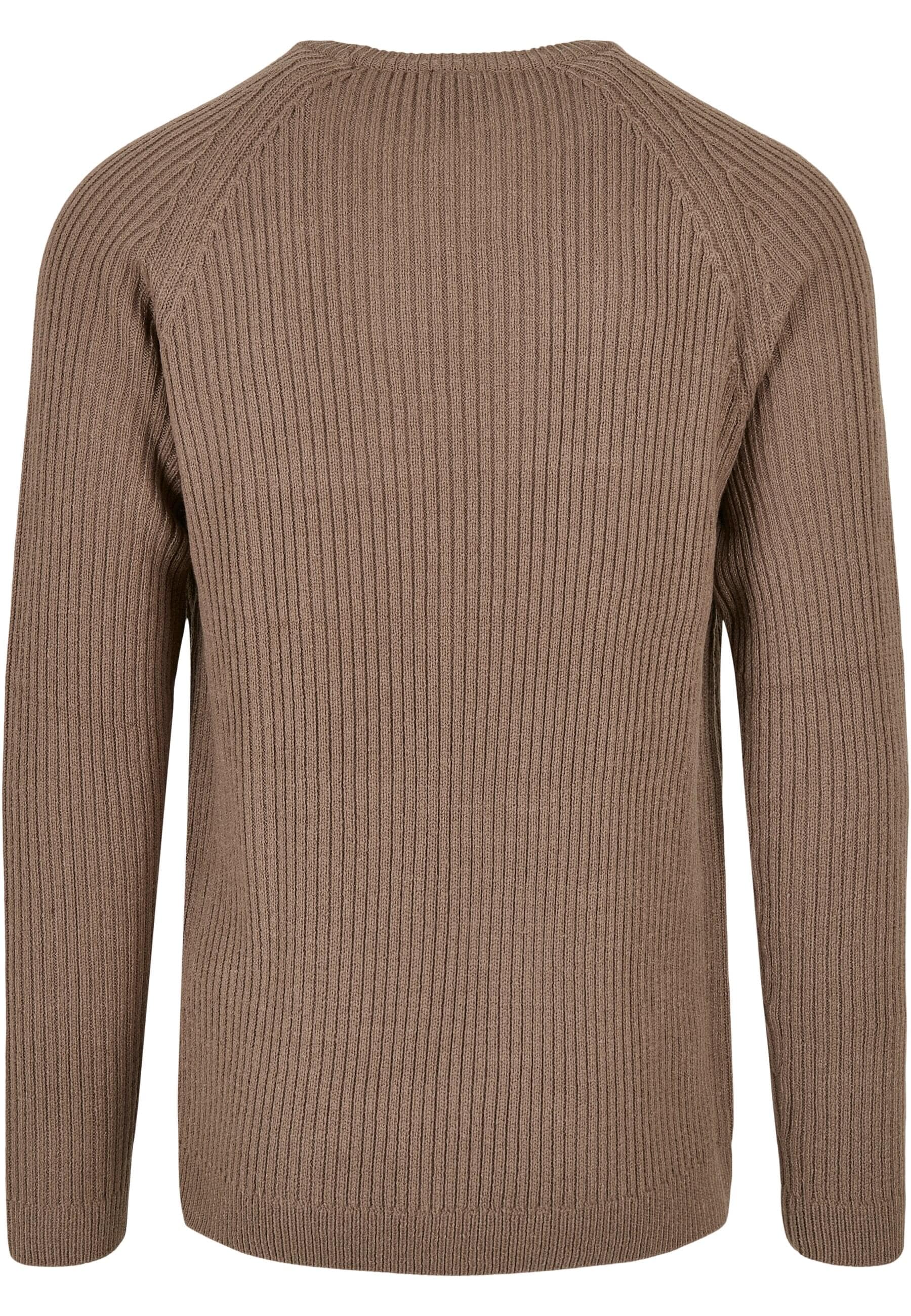 URBAN CLASSICS Rundhalspullover »Urban Classics Herren Ribbed Raglan Sweater«, (1 tlg.)
