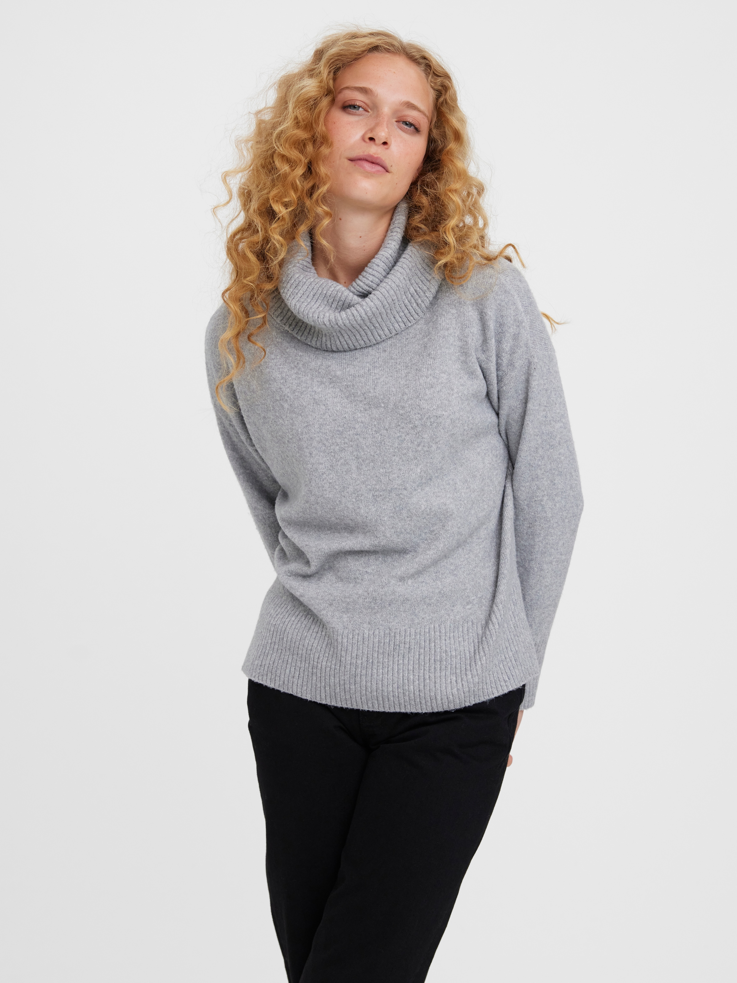 Vero Moda Rollkragenpullover "VMDOFFY LS COWLNECK BLOUSE GA NOOS" günstig online kaufen