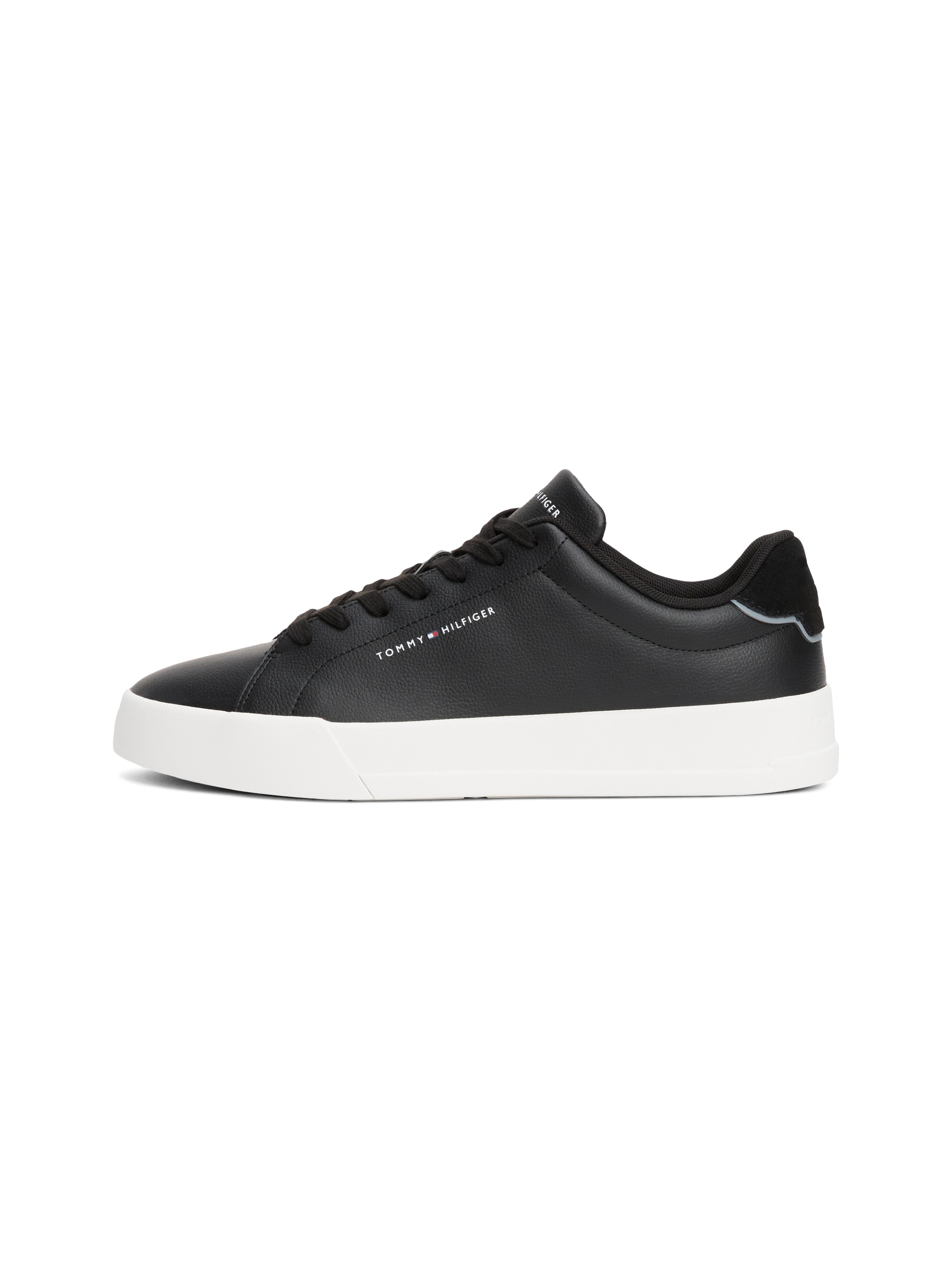 Tommy Hilfiger Sneaker »TH COURT LTH DETAIL ESS«, Freizeitschuh, Halbschuh, Schnürschuh mit seitlichem Logoschriftzug