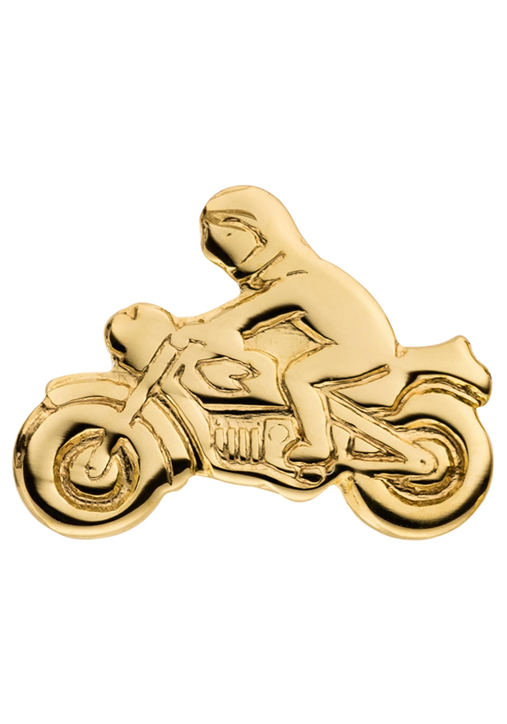 Single-Ohrstecker JOBO "Einzel-Ohrring Motorrad", gelbgold 333, Ohrringe, Damen, Gelbgold 333, 8 Karat 333 Gold