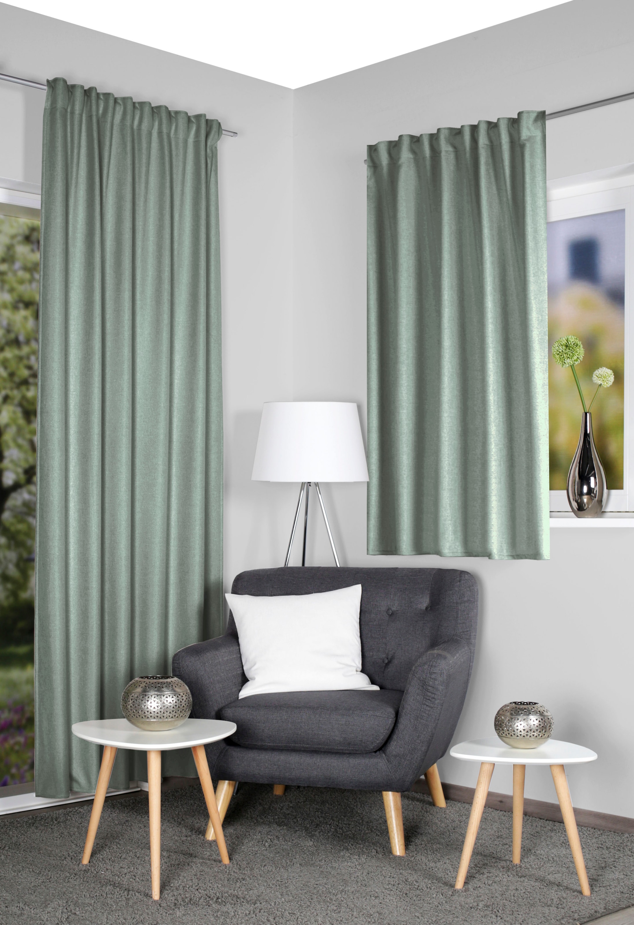 HOME WOHNIDEEN Vorhang "ESKAMIO" Multifunktionsband 1 Stk. tlg. Thermo, Bli günstig online kaufen