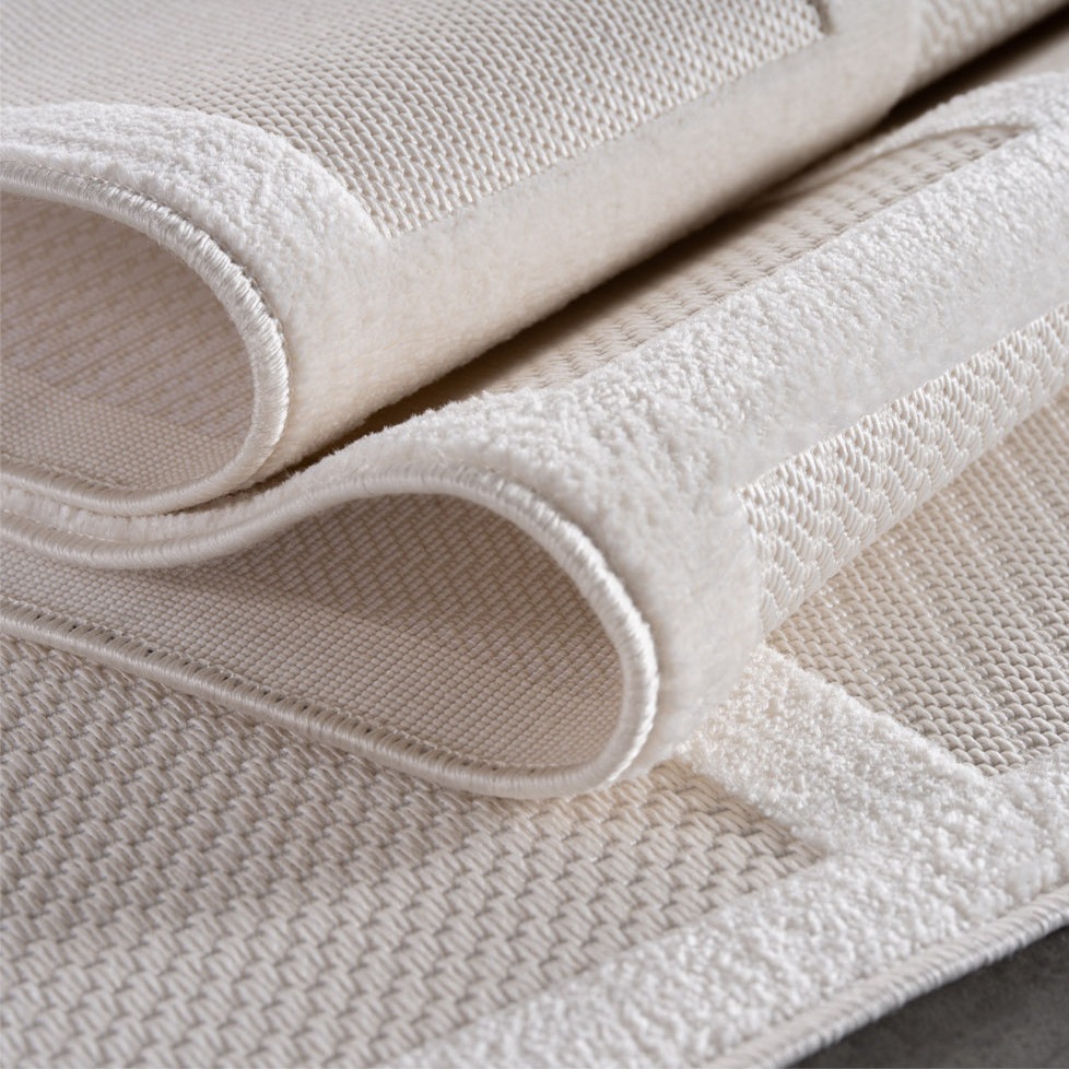 Teppich AYYILDIZ TEPPICHE "DOHA 1657", beige (creme), B:280cm H:4mm L:370cm, Polypropylen, Teppiche, Teppich, Läufer, 3D Hoch-Tief-Effekt, weicher Kurzflor, In- und Outdoor 2