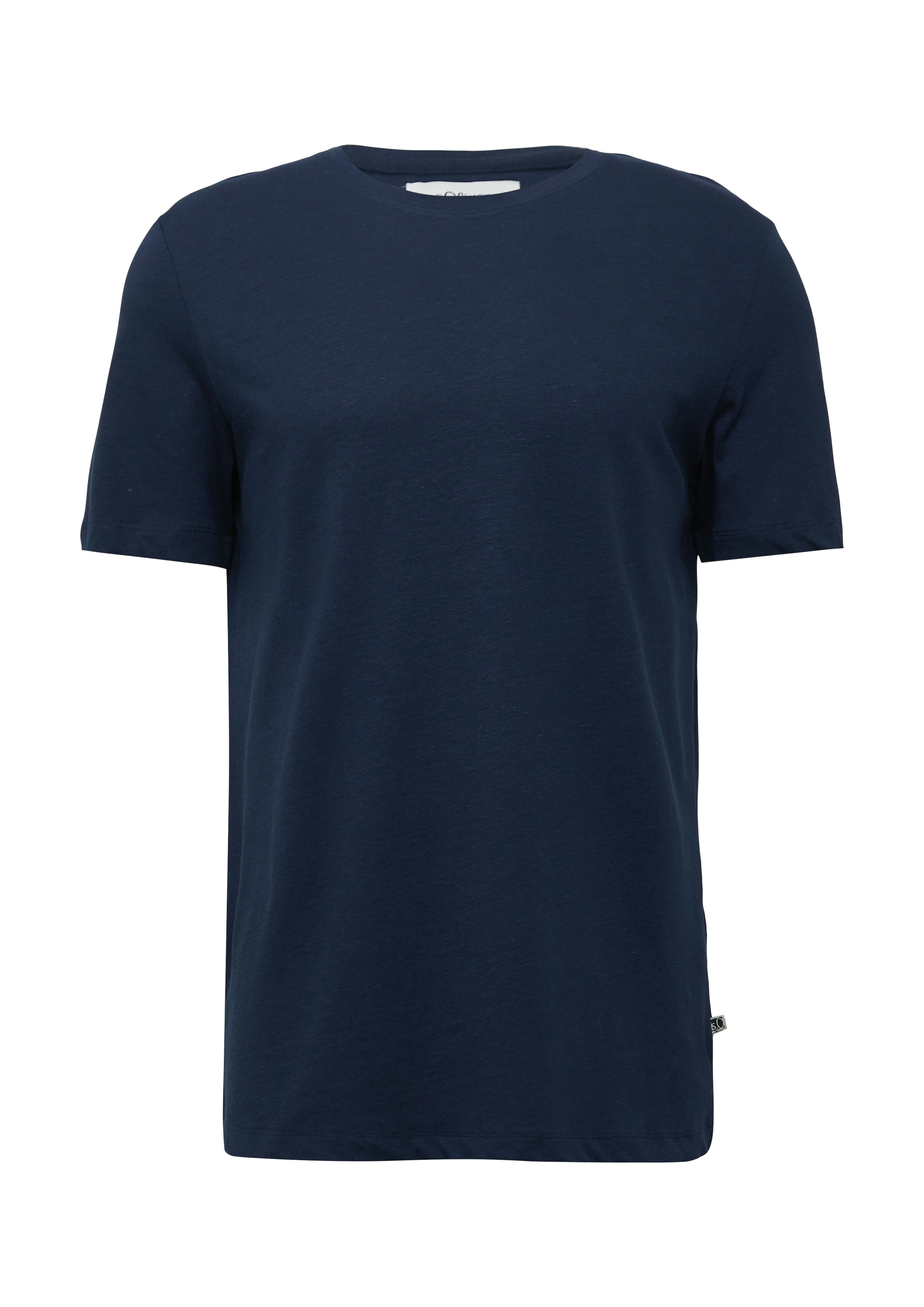 s.Oliver T-Shirt, mit Leinenanteil