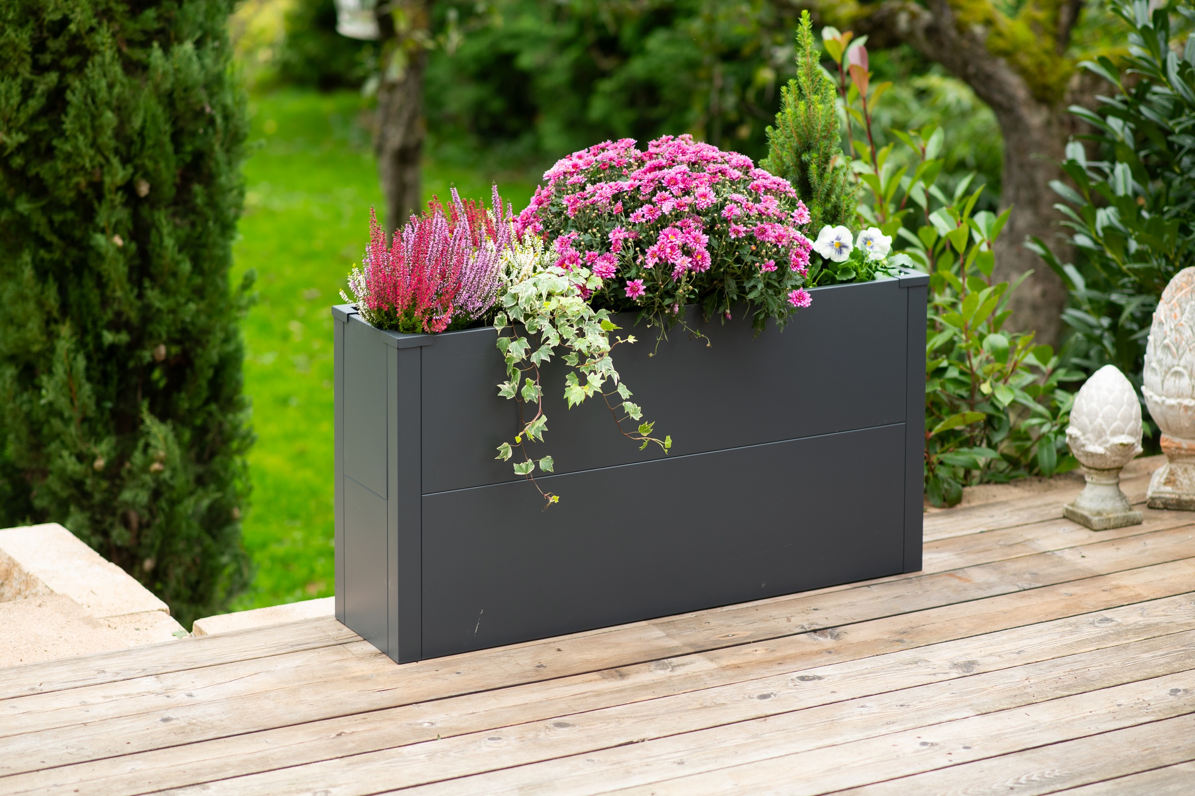 WESTMANN Pflanzkübel »Metall »Talus« in S, M, L oder XL« Anthrazit , in verschiedenen Größen erhältlich