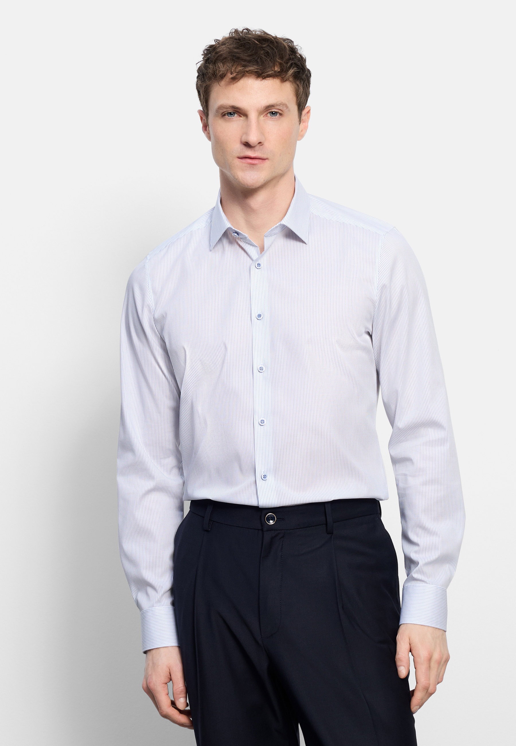Chemise Affaires OLYMP Level Five Marine Taille 39 7