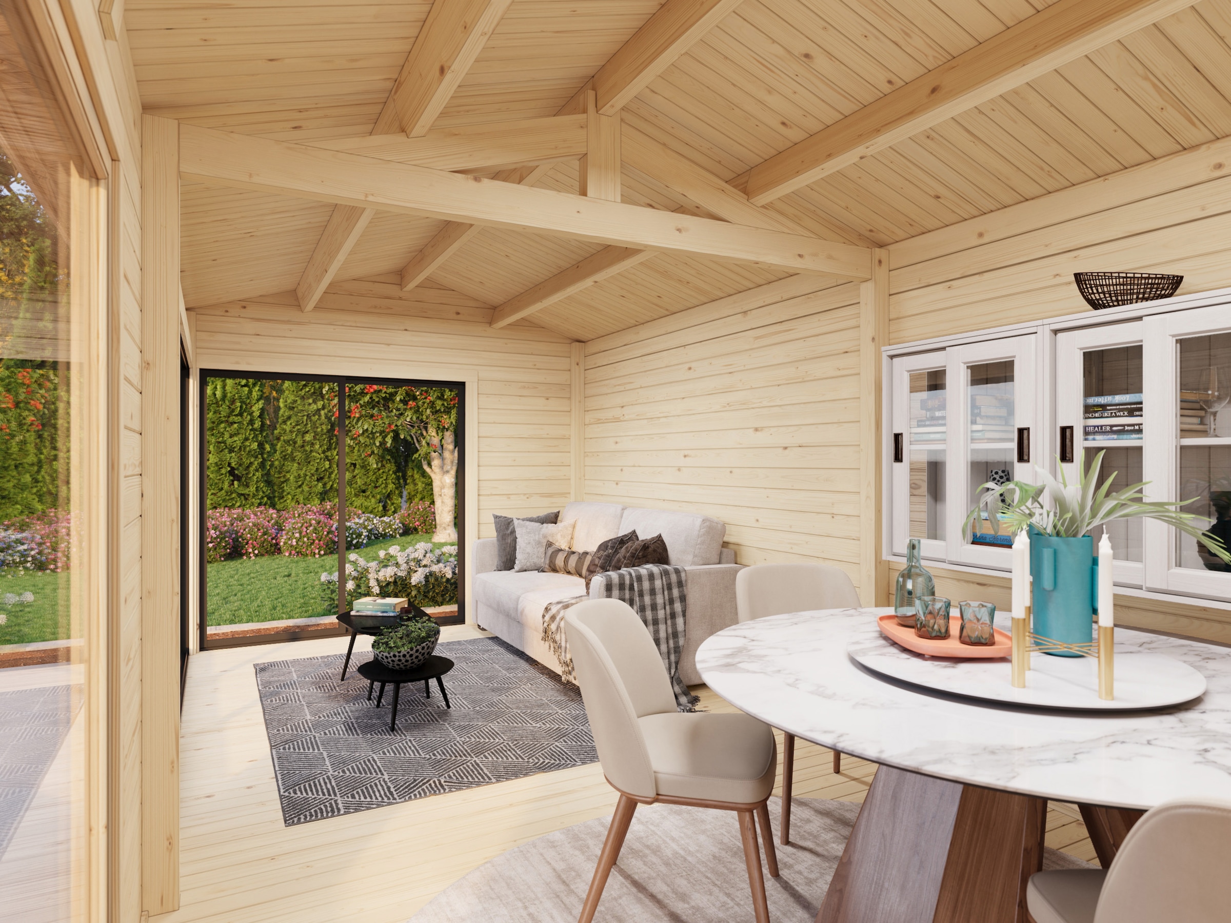 Palmako Gartenhaus »Amanda Slide« verschiedene Farben