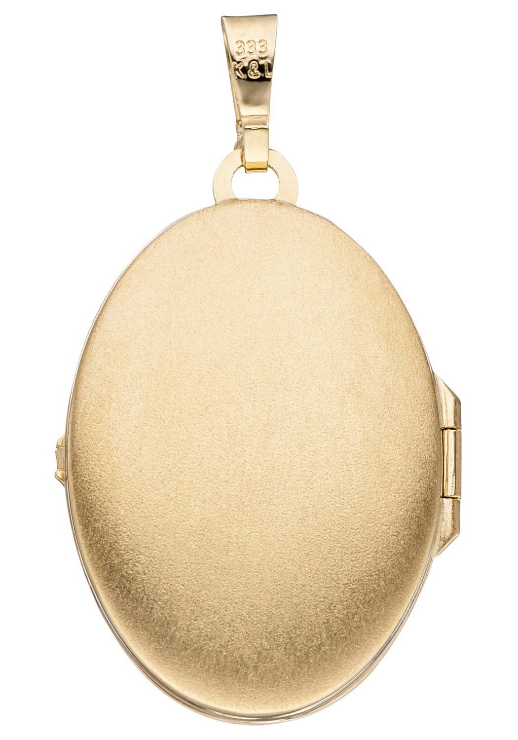 JOBO Medallionanhänger »Anhänger Medaillon oval 31 mm« ()  333 Gold für 2 Fotos